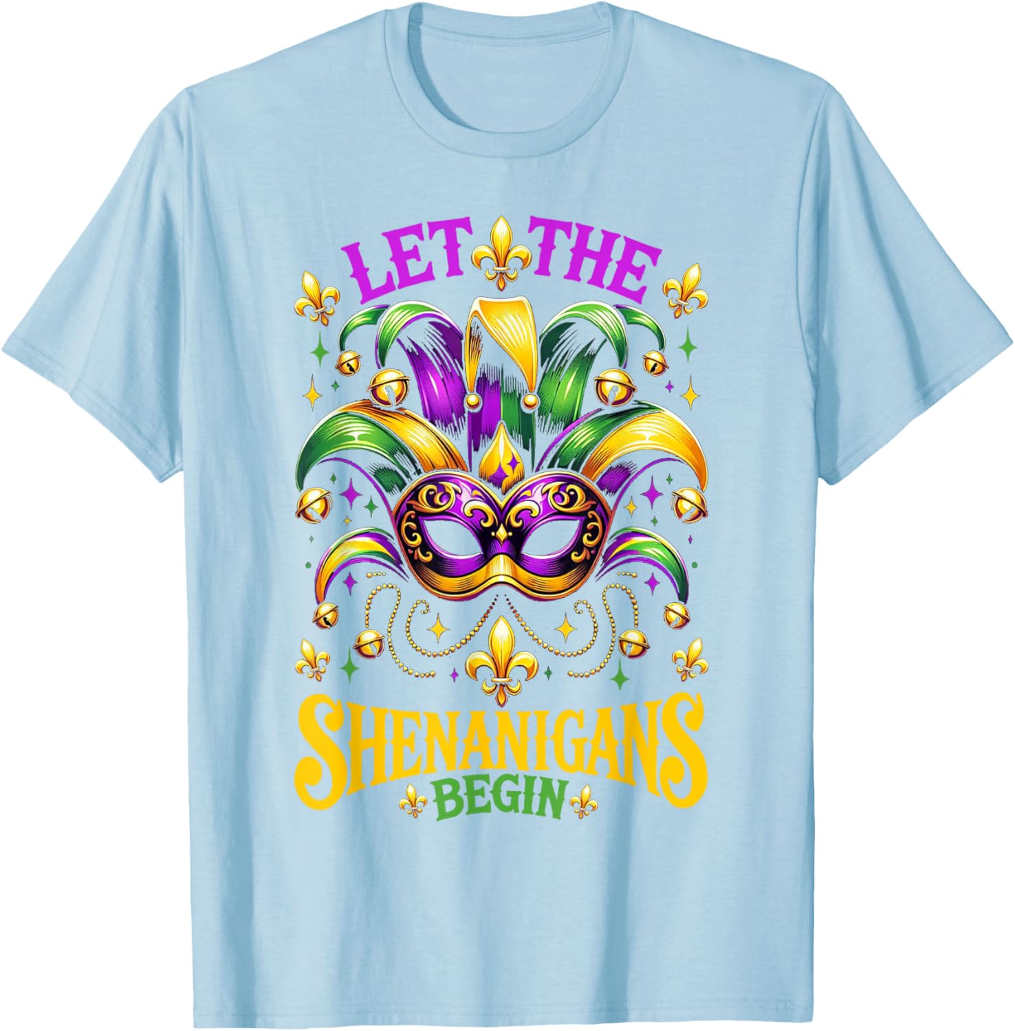 Let The Shenanigans Begin Mardi Gras T-Shirt for Kids and Adults - 10