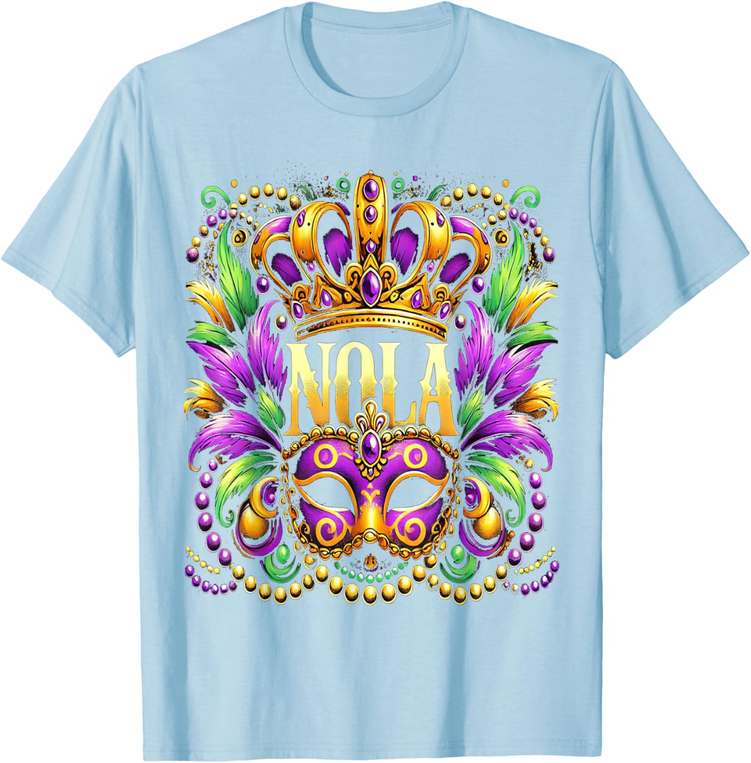 NOLA New Orleans Mardi Gras 2025 T-Shirt for Festive Fun and Style - 18