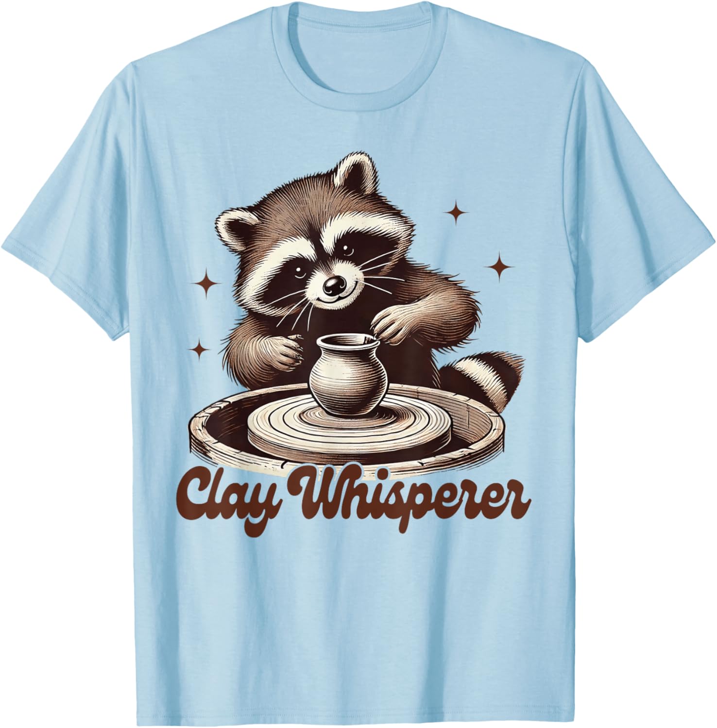 Pottery Artist Racoon Ceramic Clay Whisperer T-Shirt for Creatives - 3