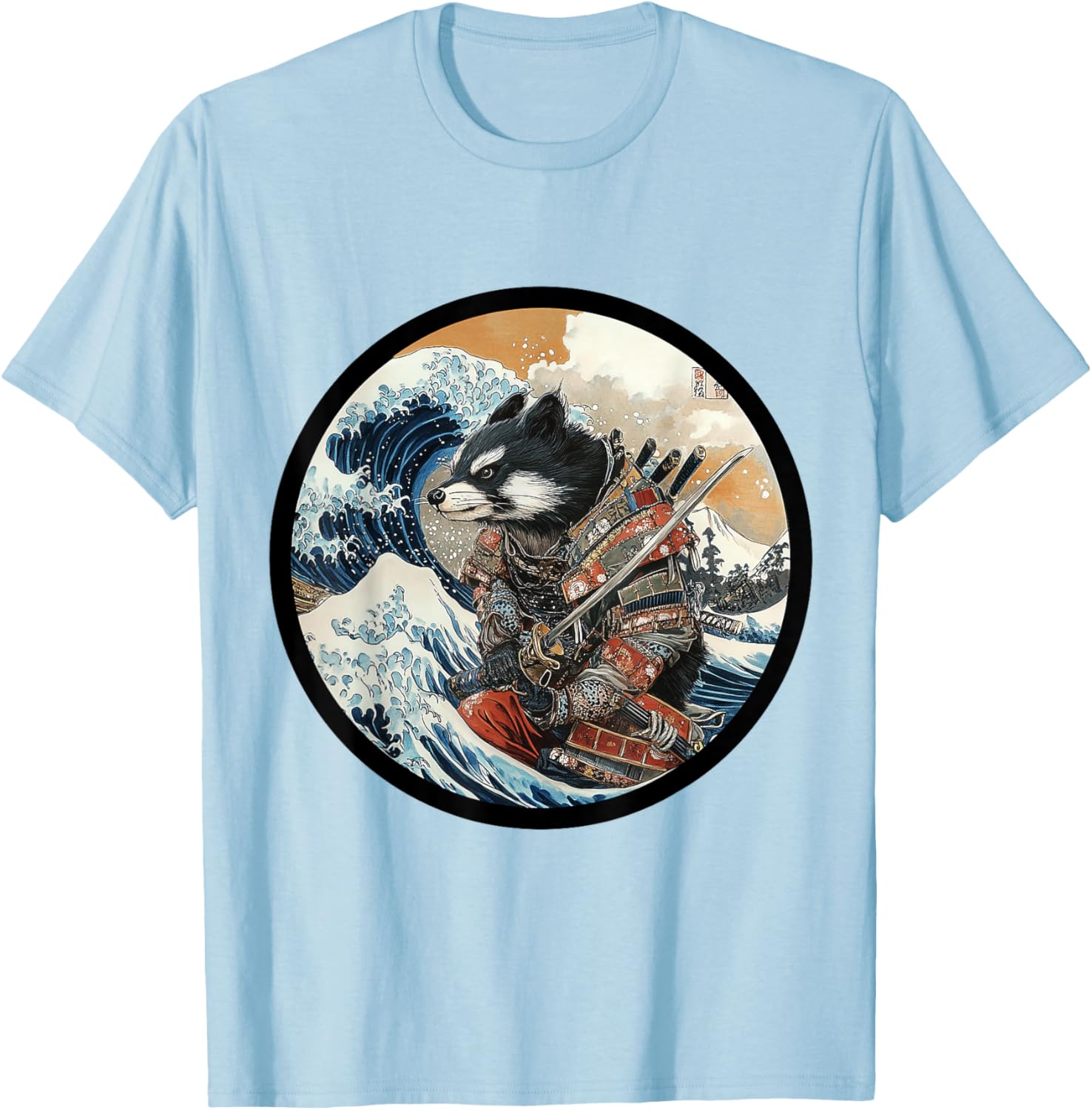 Wild Badger Brock Samurai Warrior Vintage Japanese Anime T-Shirt - 12