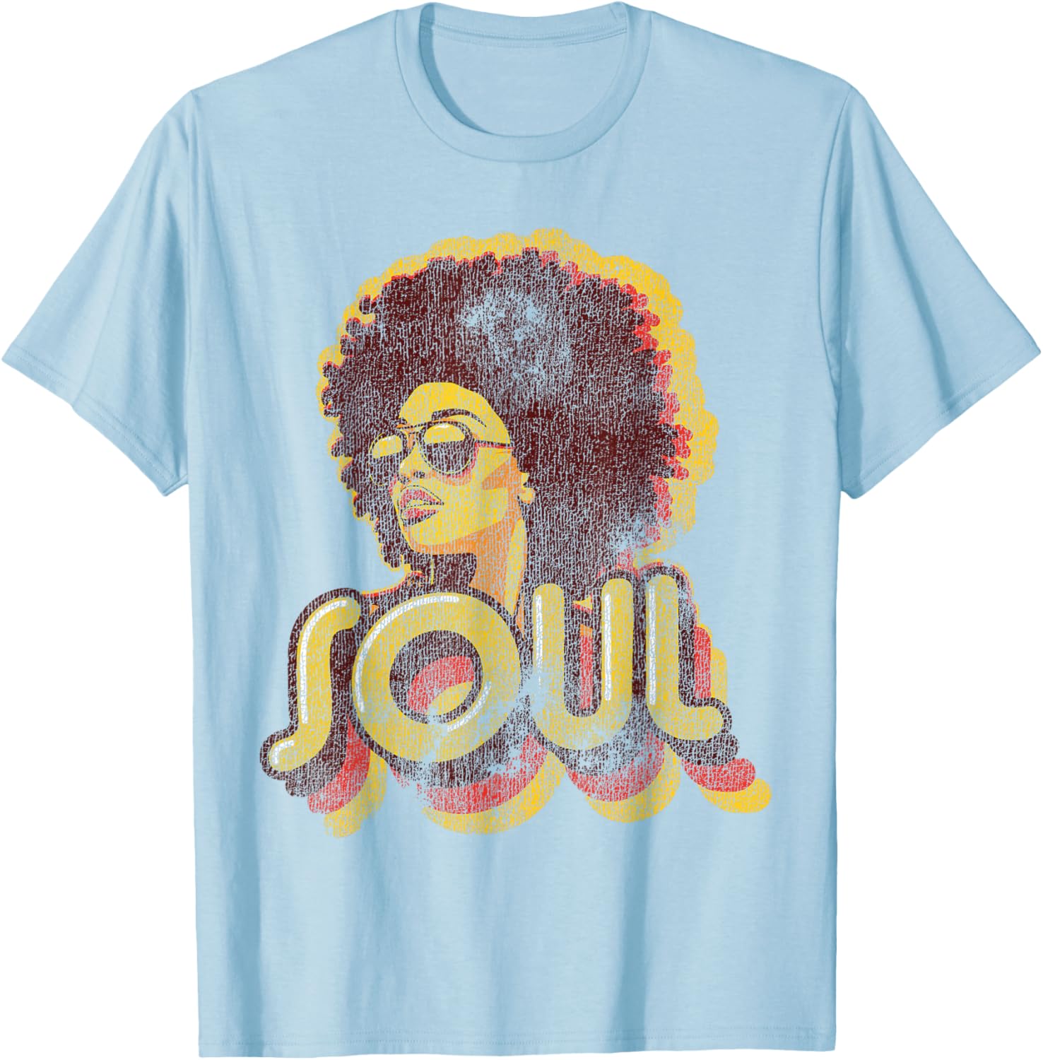 Retro 70s Funk Afro Soul T-Shirt for Vintage Style Lovers - 9
