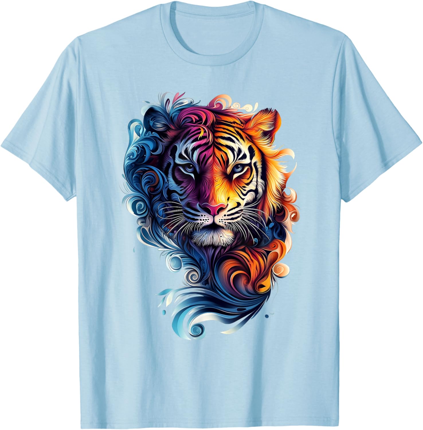 Colorful Tiger Wildlife T-Shirt for Nature Lovers - Stylish and Fun - 5