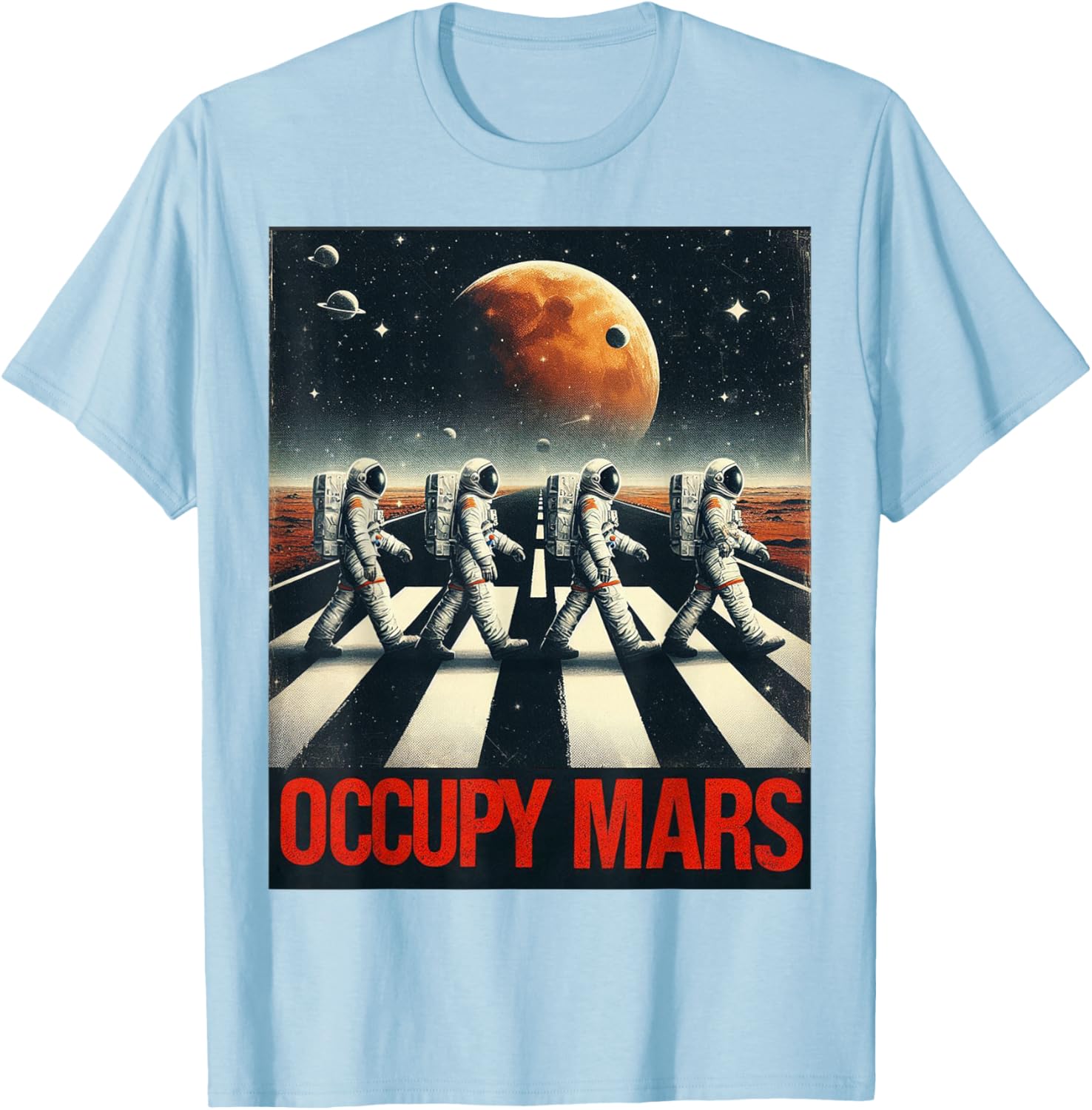 Astronauts Walking on Mars T-Shirt Perfect for Space Lovers and Adventurers - 9