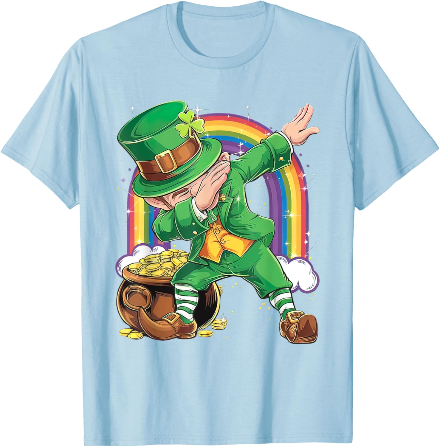 St Patricks Day Dabbing Leprechaun T-Shirt for Men, Women, Kids - 27