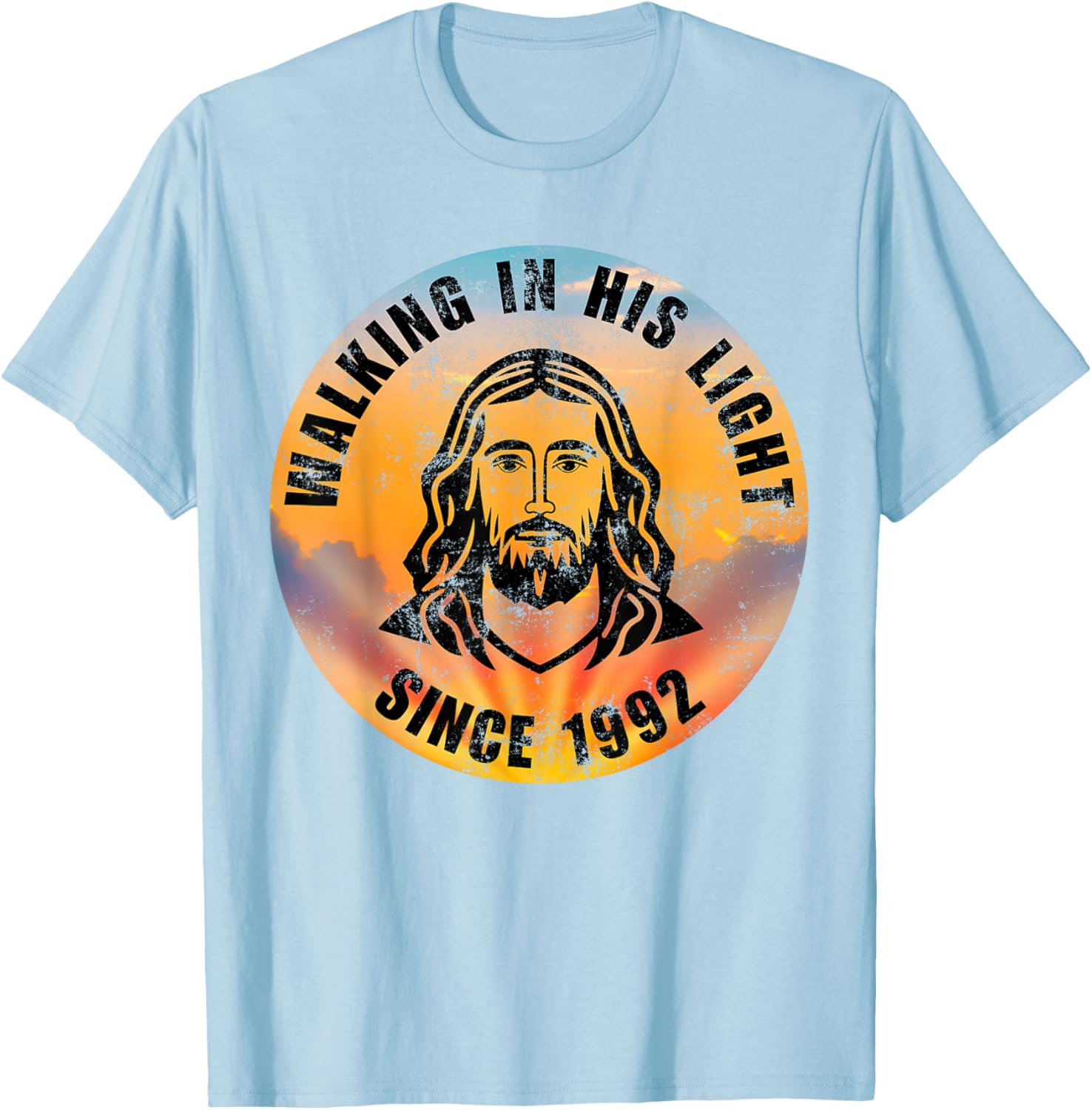 Walking In His Light Since 1992 Inspirational Christian T-Shirt - 4