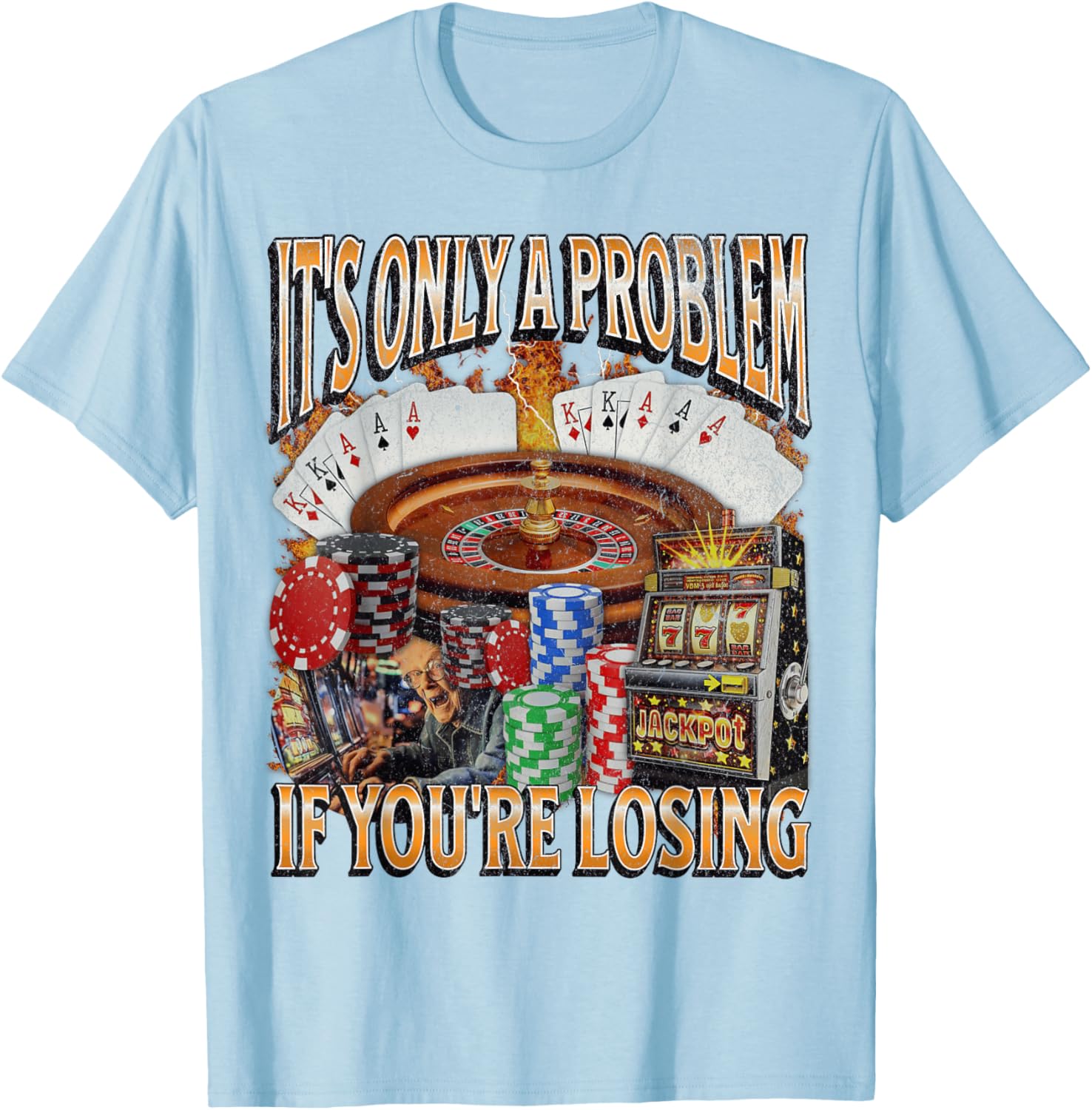 Funny Gambling Bootleg Graphic T-Shirt Perfect for Losing Bet Lovers - 26