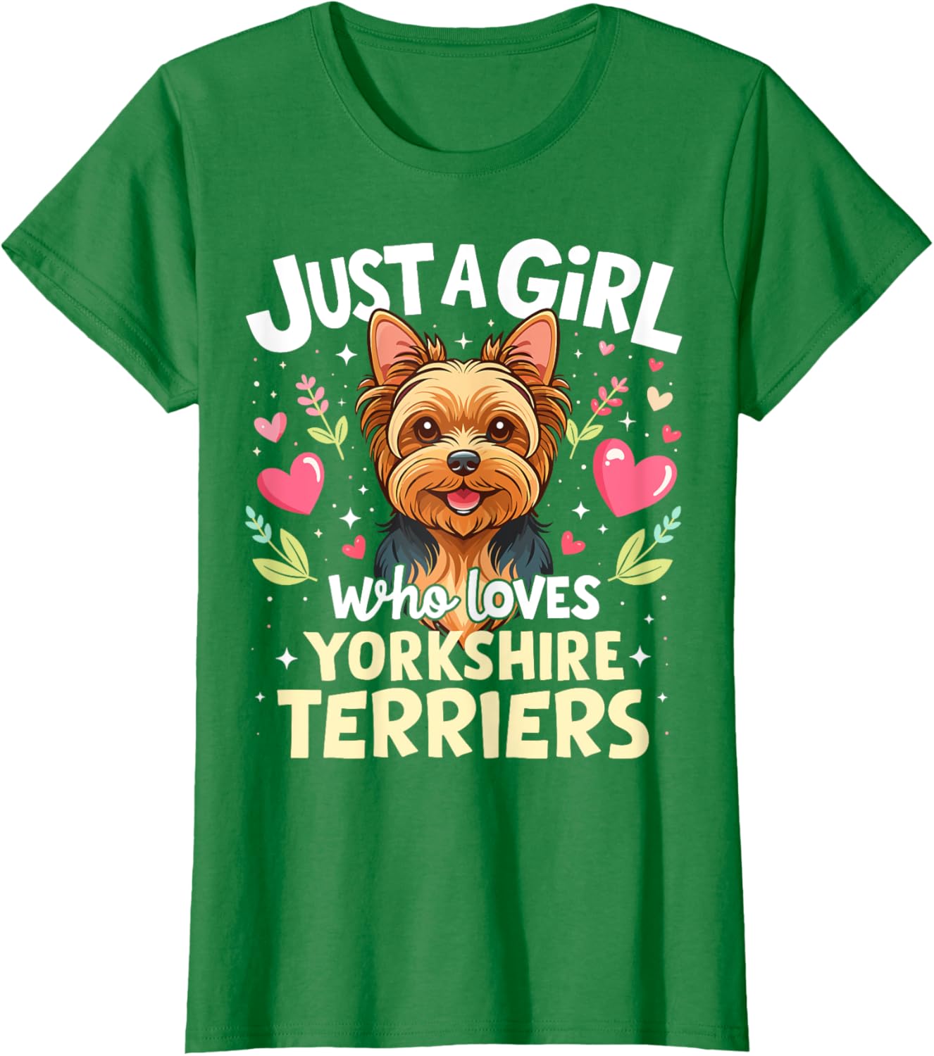 Cute Yorkshire Terrier Puppy T-Shirt for Pet Lover Girls - 16