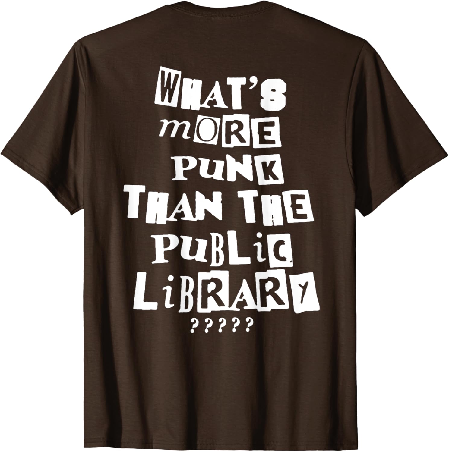 Punk Library T-Shirt for Book Lovers - Trendy and Unique Fashion Tee - 10