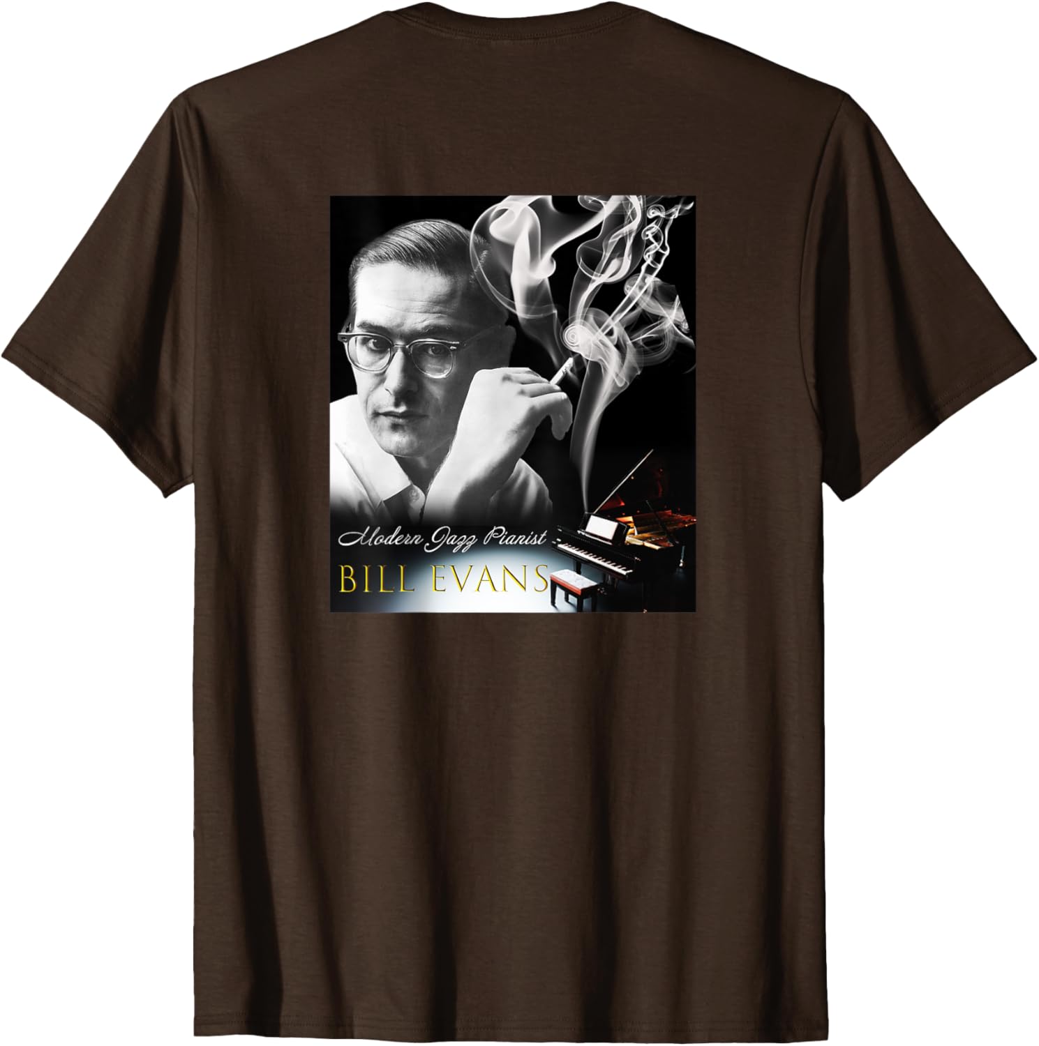 Bill Evans Back Printed T-Shirt for Music Lovers - Stylish and Comfortable - 7