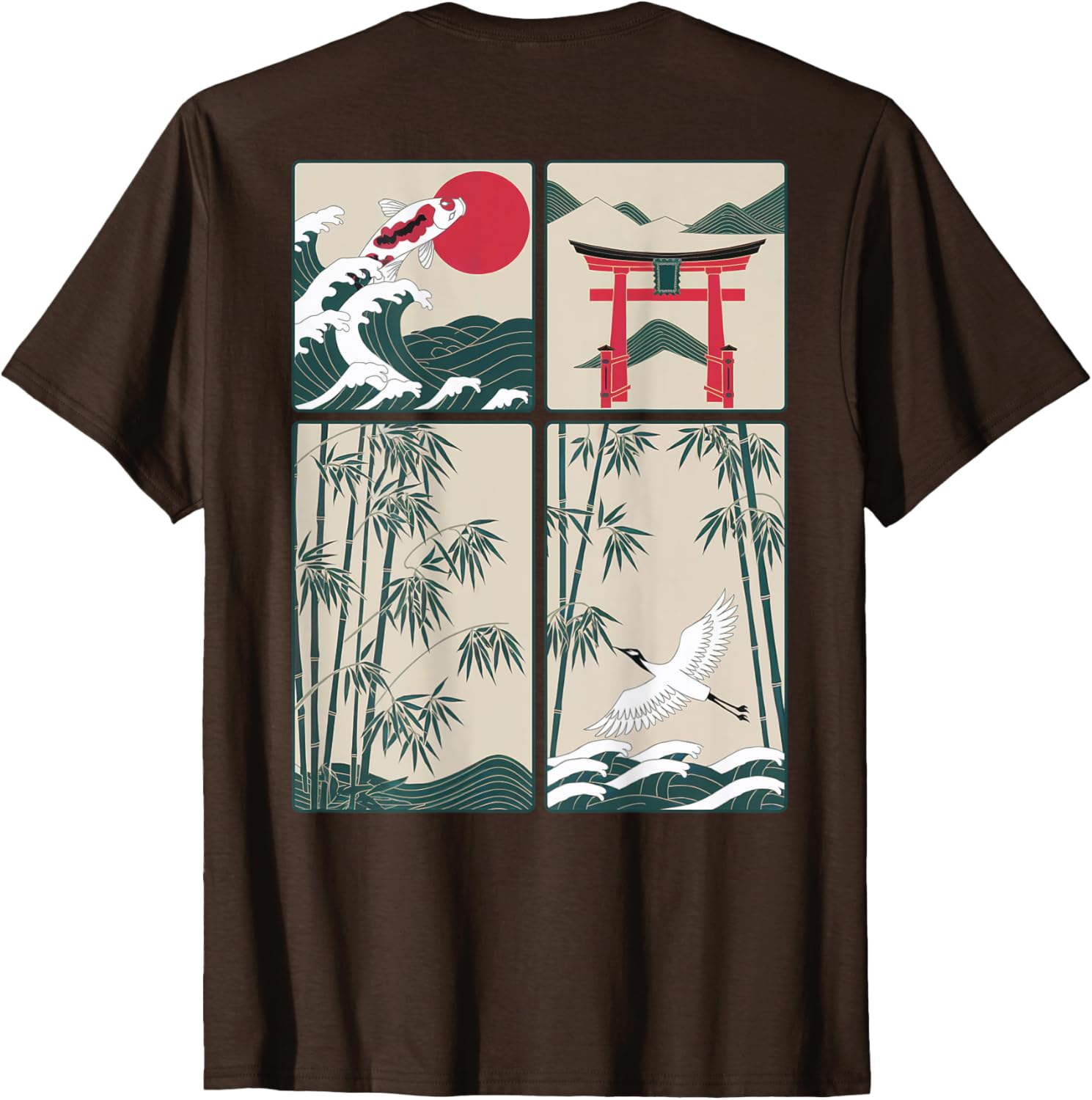 Japanese Koi Fish Great Wave Kanagawa T-Shirt for Stylish Aquatic Lovers - 22