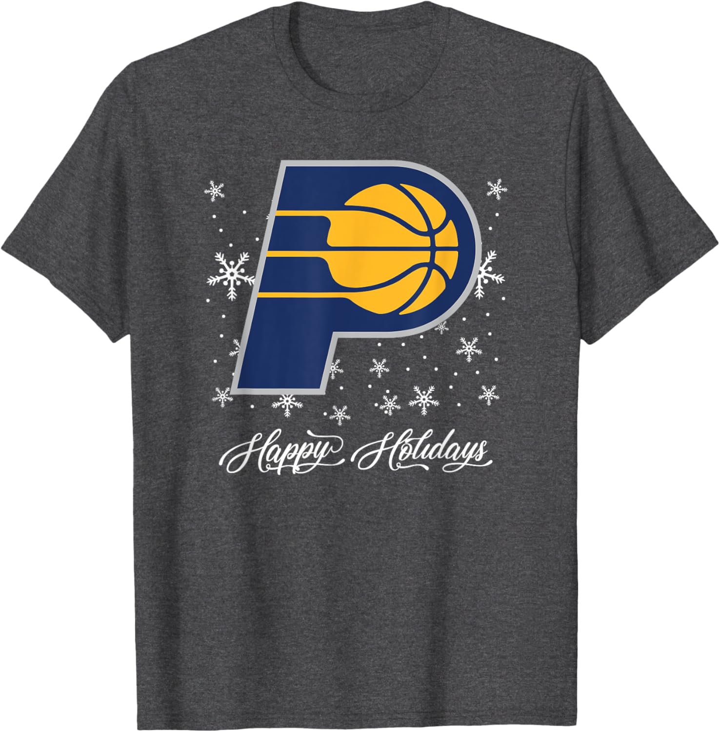 Mens Indiana Pacers Wintry Wishes T-Shirt for Sports Fans and Outdoors - 3