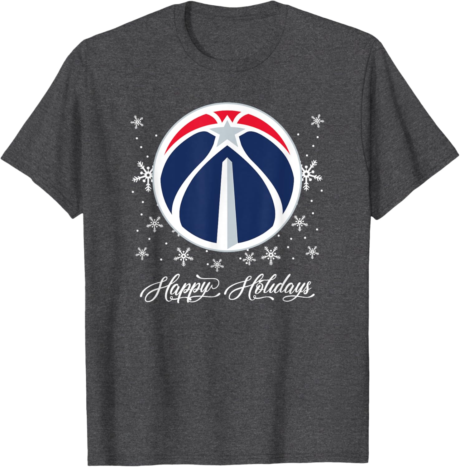 Men's NBA Washington Wizards Wintry Wishes T-Shirt for Sports Fans - 4