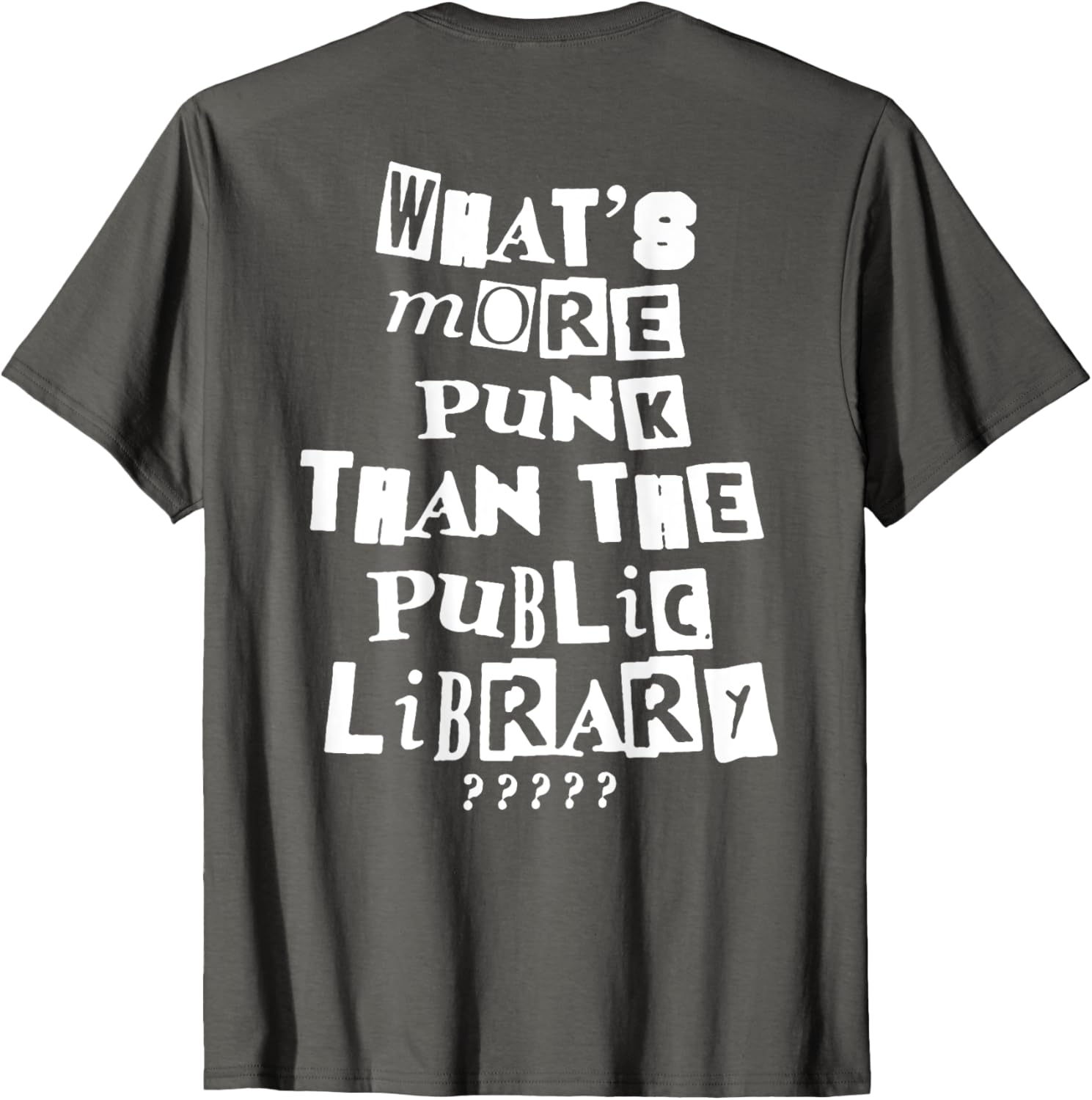 Punk Library T-Shirt for Book Lovers - Trendy and Unique Fashion Tee - 8