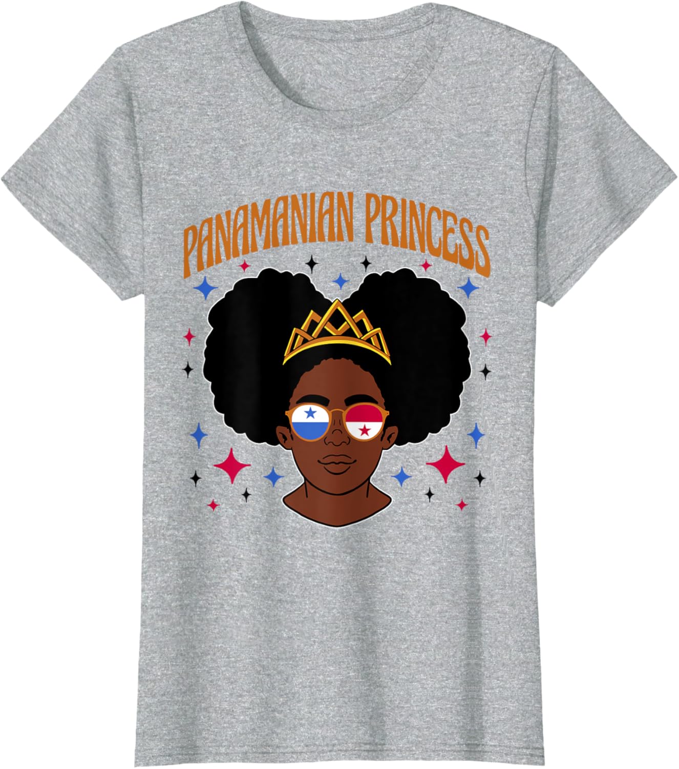 Panamanian Princess Afro Girl T-Shirt Celebrate Heritage and Style - 4