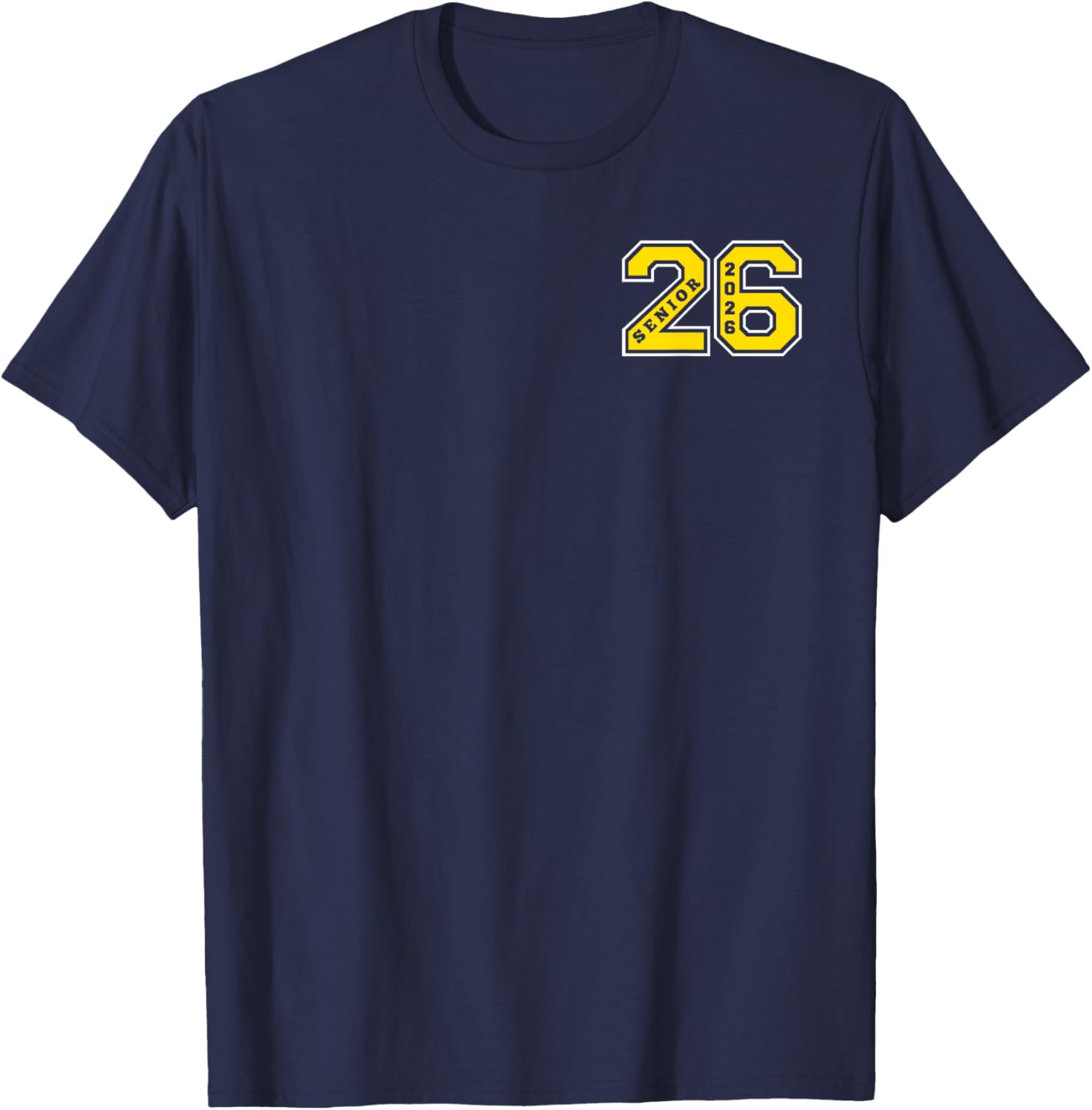 Proud Dad 2026 Senior Gold T-Shirt for Celebrating Graduation Day - 5
