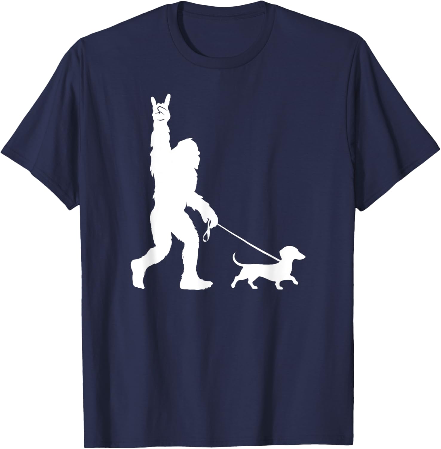 Bigfoot Dachshund T-Shirt for Men Women Kids - Fun Sasquatch Design - 3