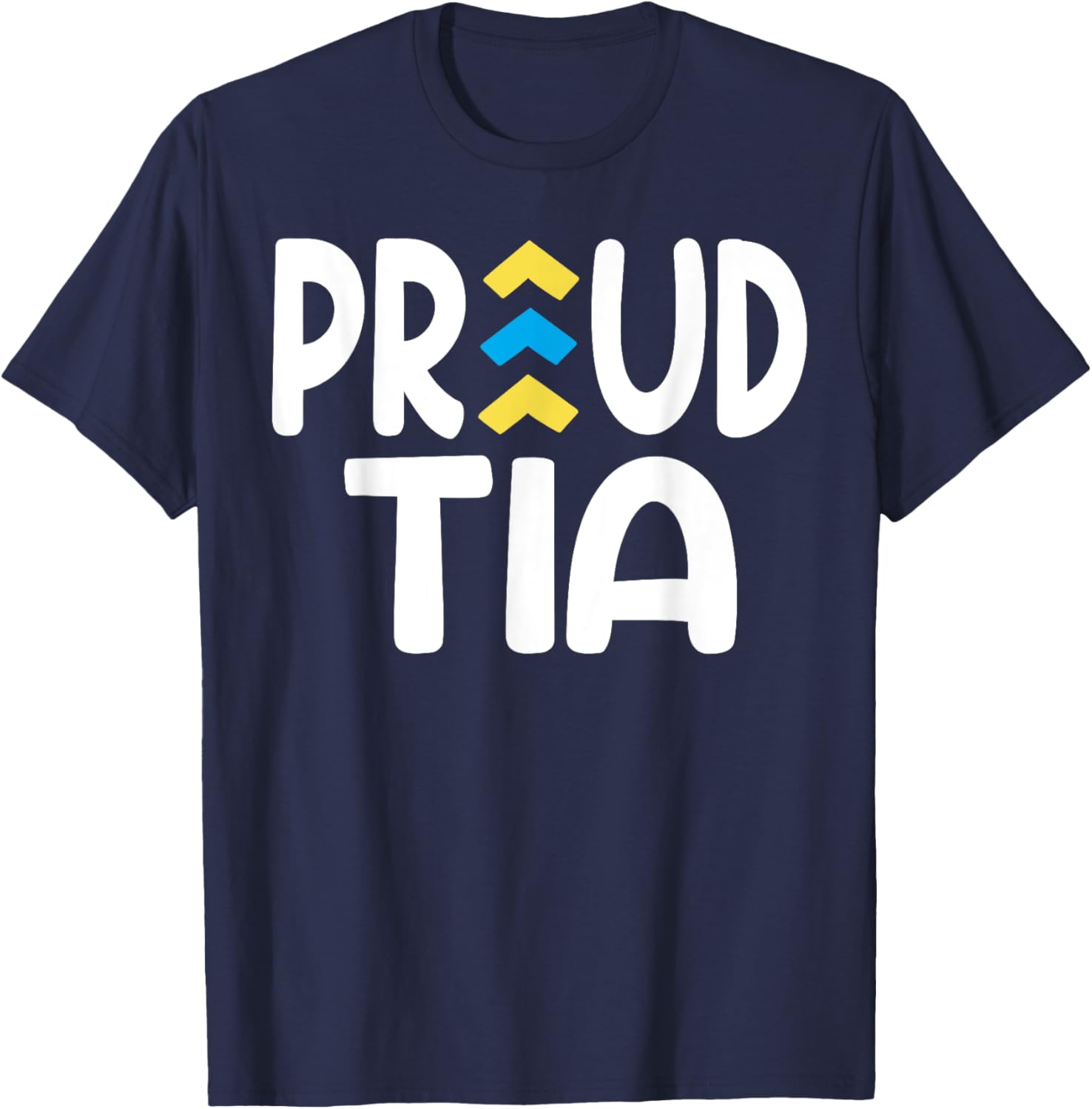 Proud Tia World Down Syndrome Day Awareness Socks and Aunt T-Shirt - 9