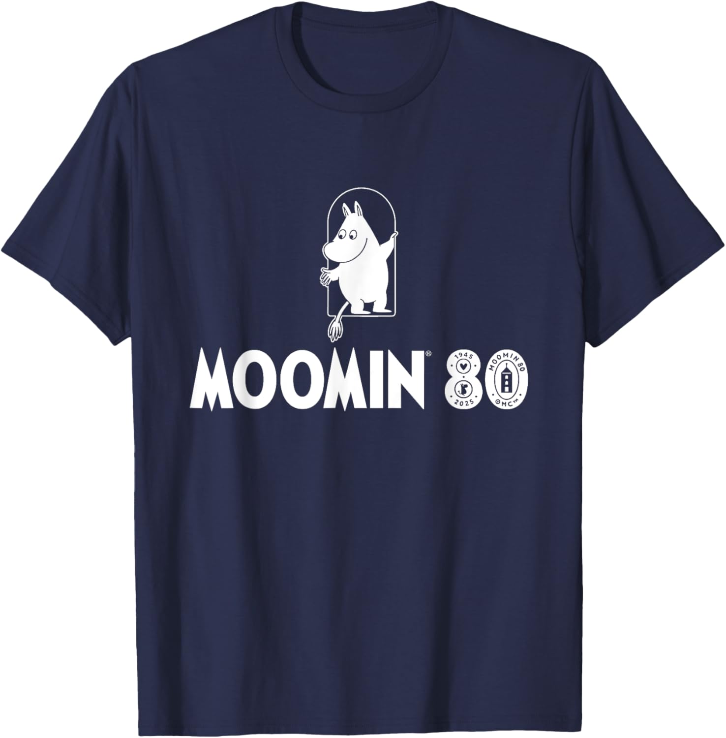 Moomin 80th Anniversary Moomintroll Open Door T-Shirt for Fans - 3