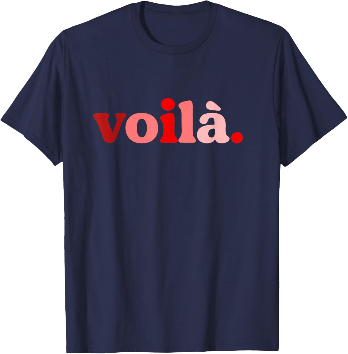 Red Voila I'm Here Graphic T-Shirt Perfect for Fashion Lovers - 3