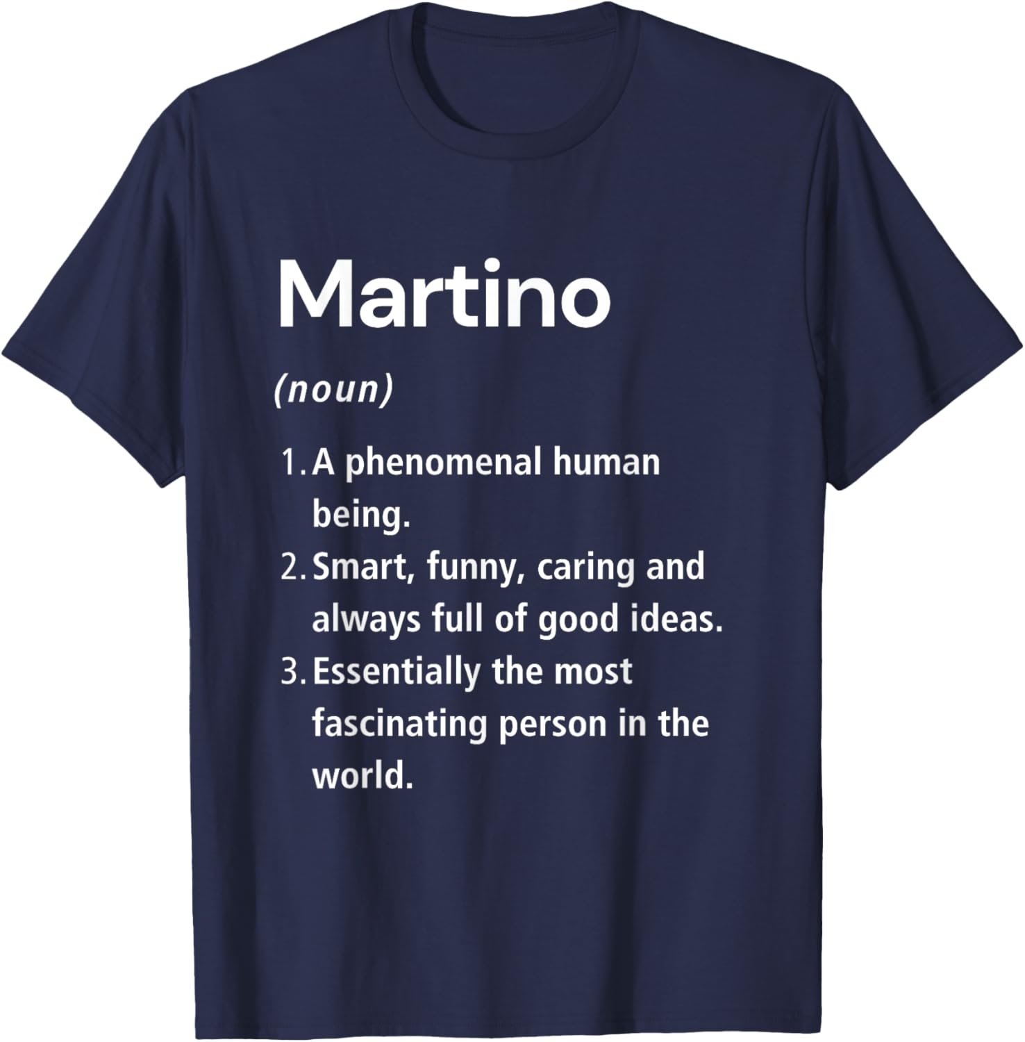 Funny Martino Name Definition T-Shirt for Unique Style and Humor - 6