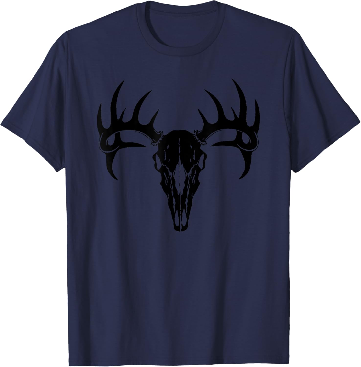 Stylish Deer Antler Deer Skull T-Shirt for Outdoor Enthusiasts - 13