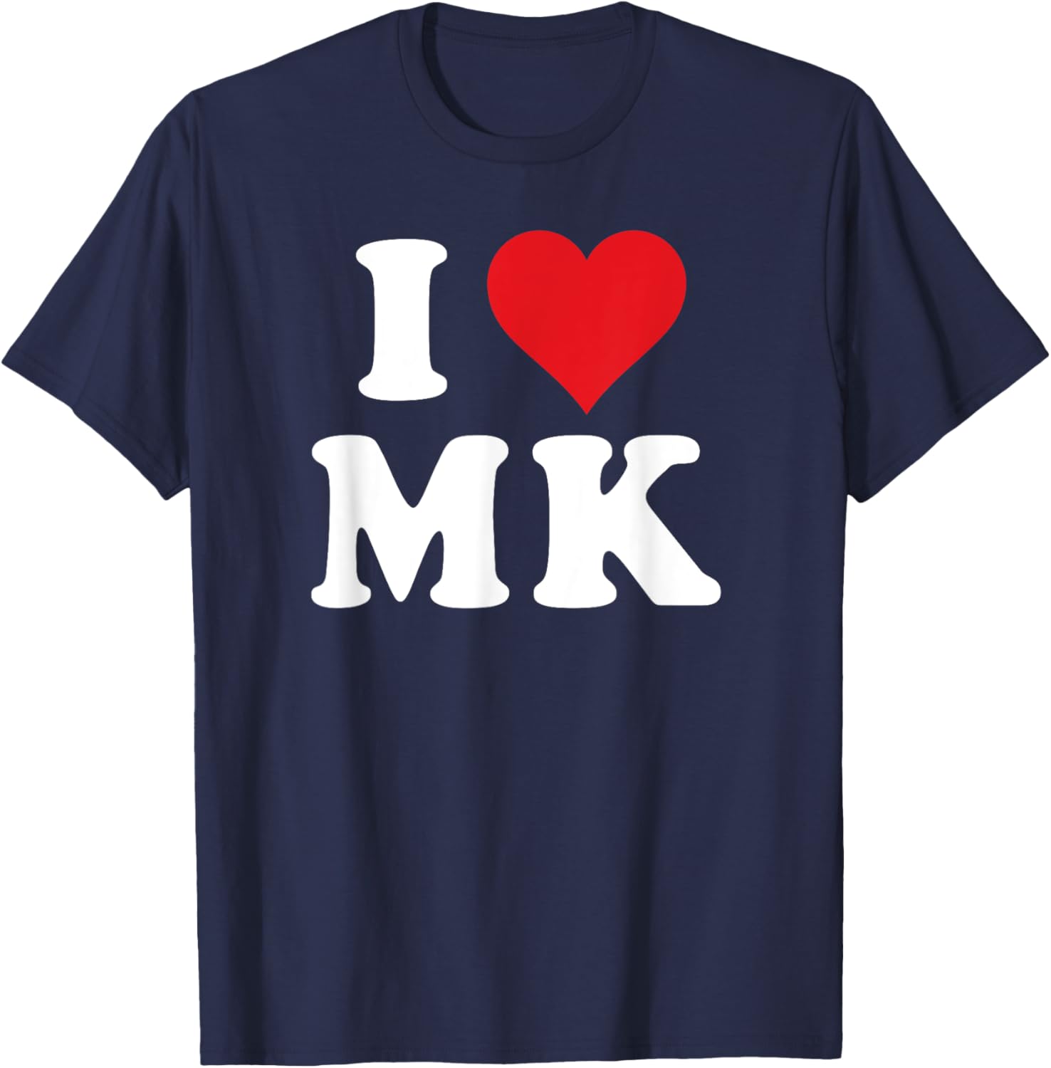 I Love MK Initials T-Shirt for Personalized Style and Comfort - 22