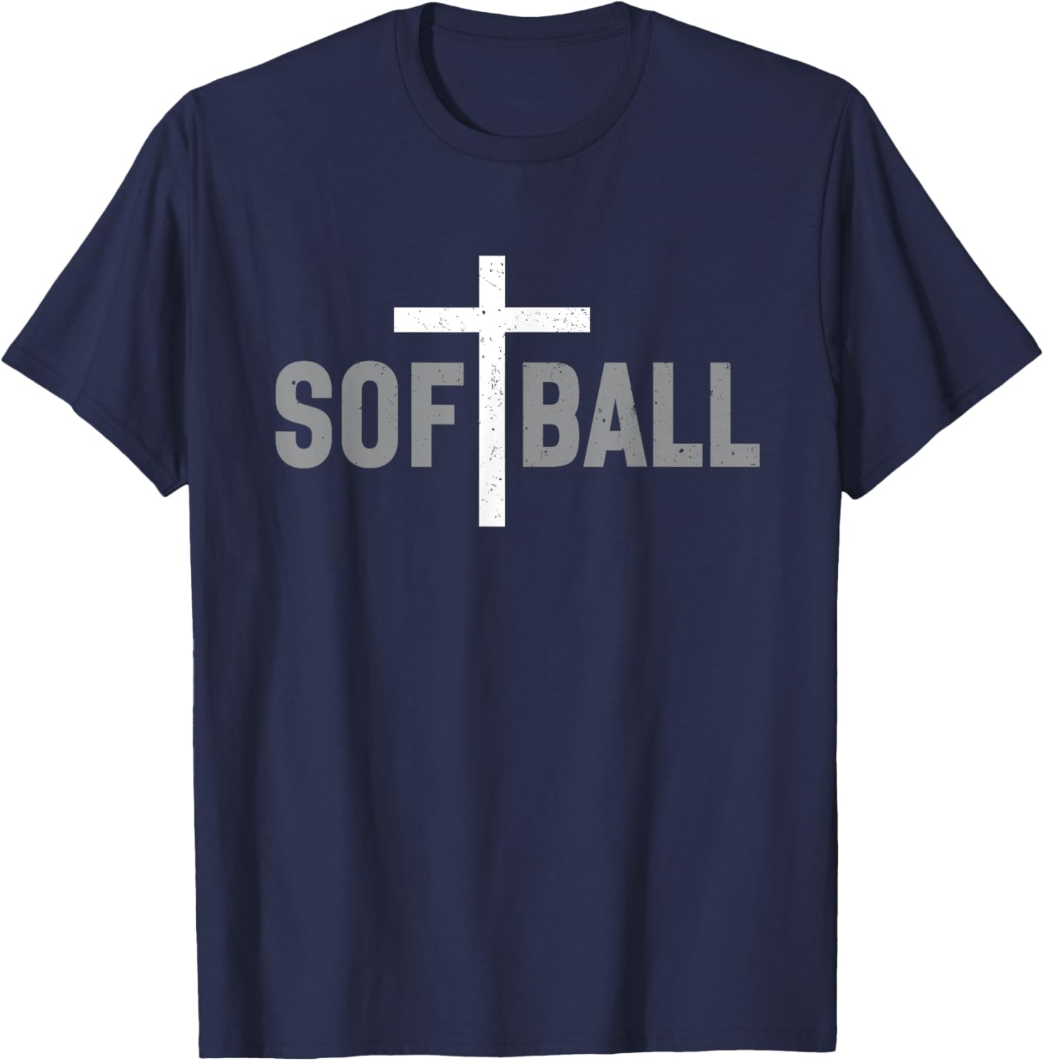 Softball Christian Cross T-Shirt for Girls and Women - Stylish Faith Wear - 2