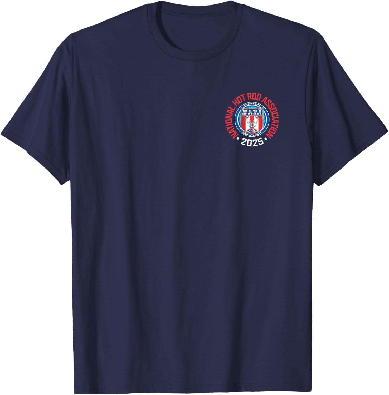 NHRA West Central Division Circle Logo T-Shirt for Motorsports Fans - 22