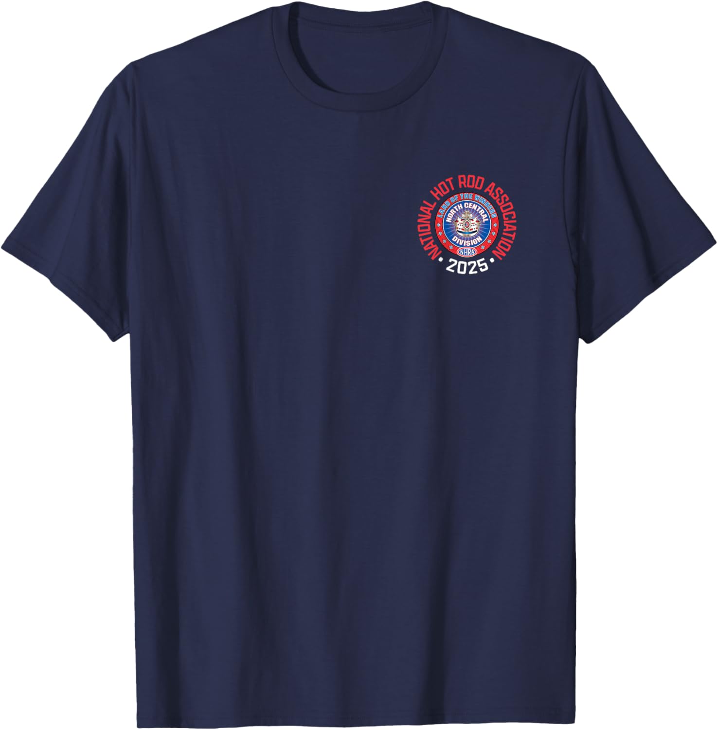 NHRA North Central Division Circle Logo T-Shirt for Racing Fans - 5