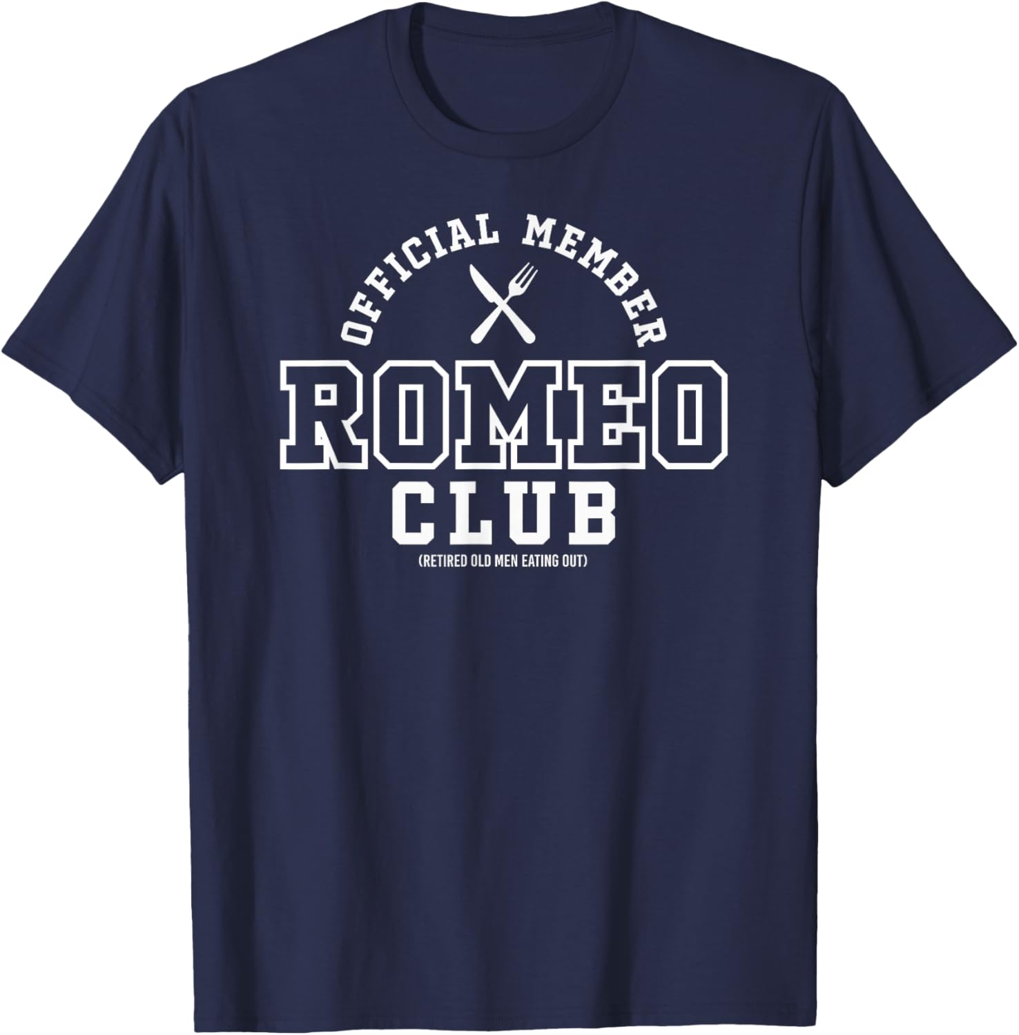 Official Member ROMEO Club White Print T-Shirt for Stylish Comfort - 18