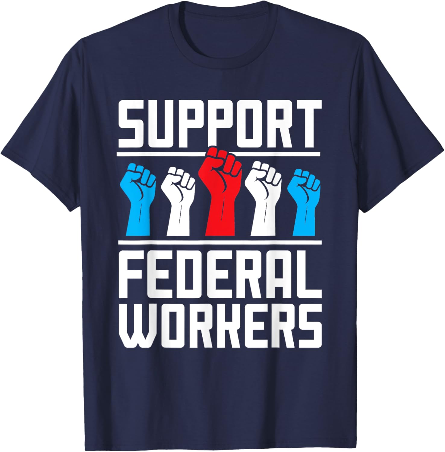 Support Federal Workers T-Shirt for Employee Job Protection and Defense - 3