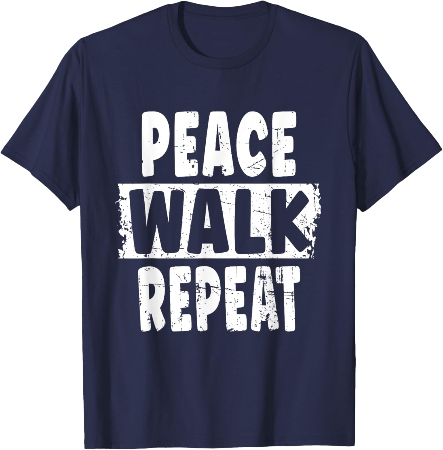 Peace Walk Repeat T-Shirt for Outdoor Enthusiasts and Silent Walk Lovers - 3