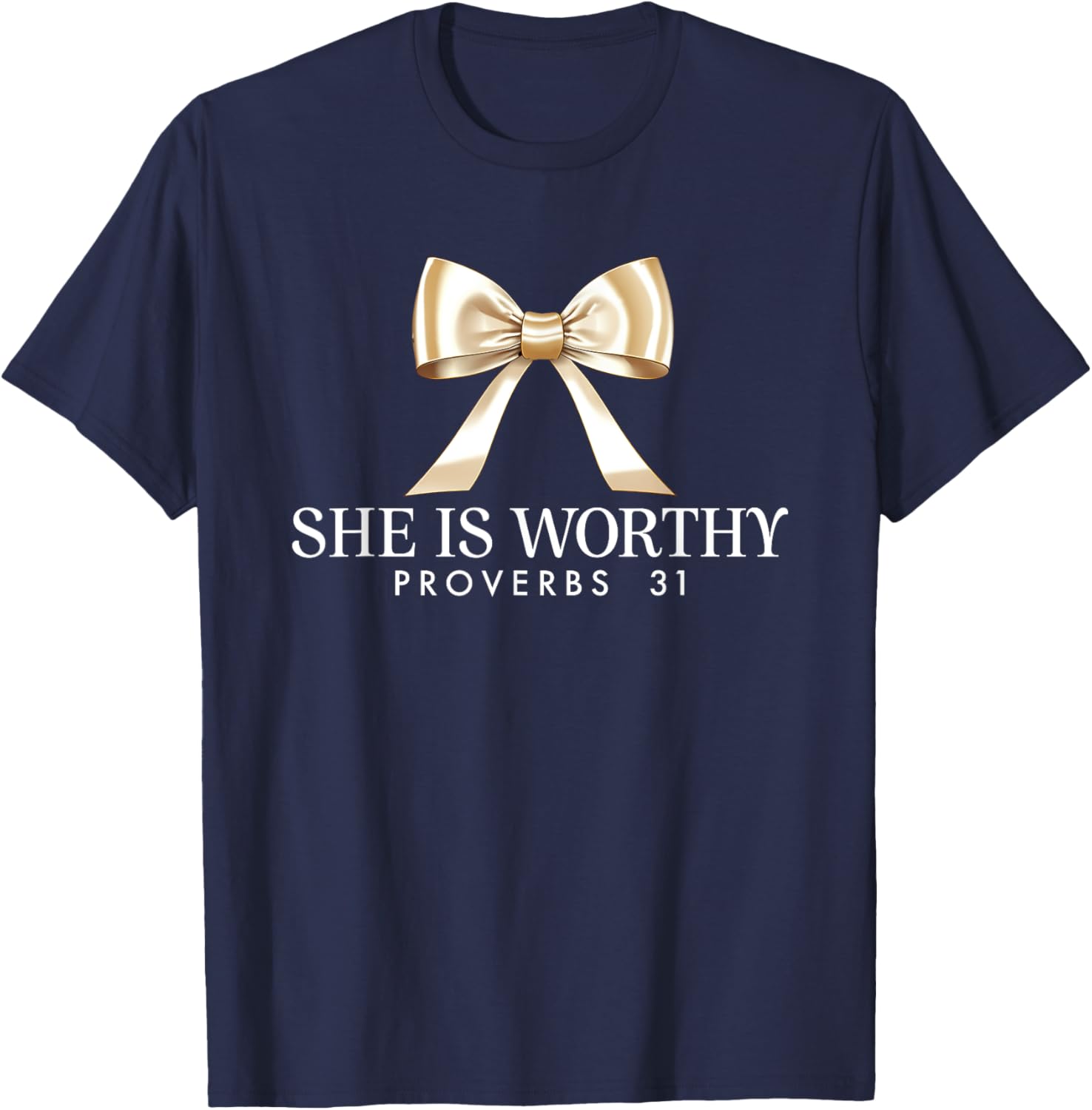 She Is Worthy Proverbs 31 Faith T-Shirt for Women - Inspirational Apparel - 4