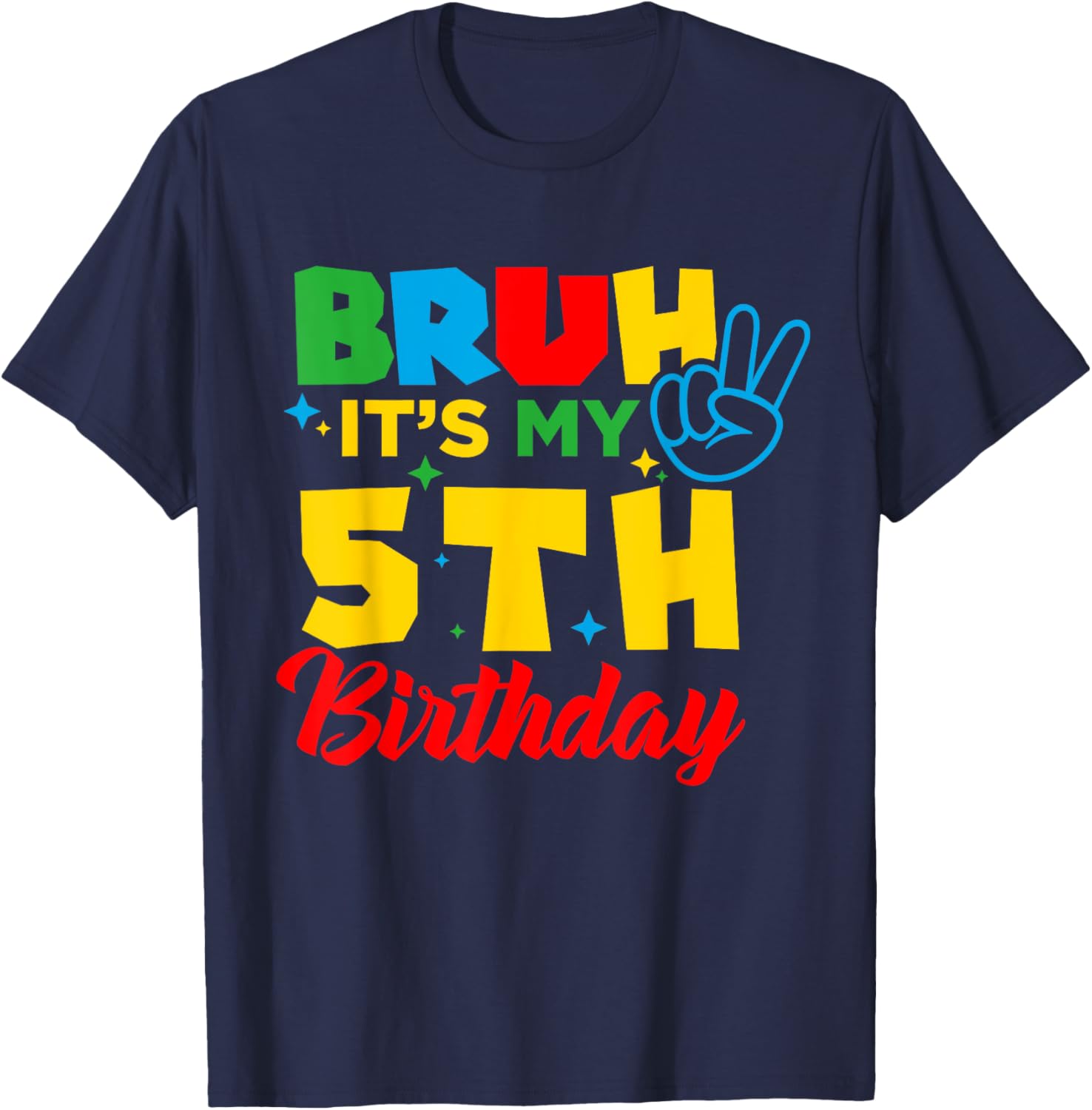 Bruh I'm 5 Gamer T-Shirt for 5th Birthday Celebration Fun! - 7
