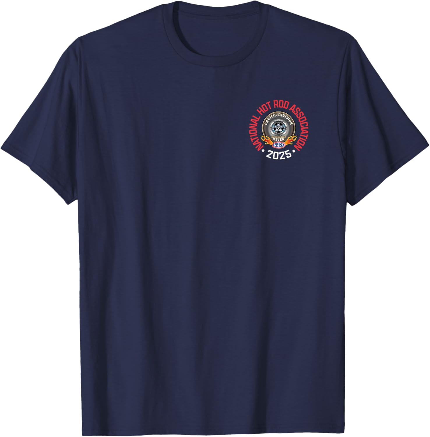 NHRA Pacific Division Circle Logo T-Shirt for Racing Fans and Enthusiasts - 26
