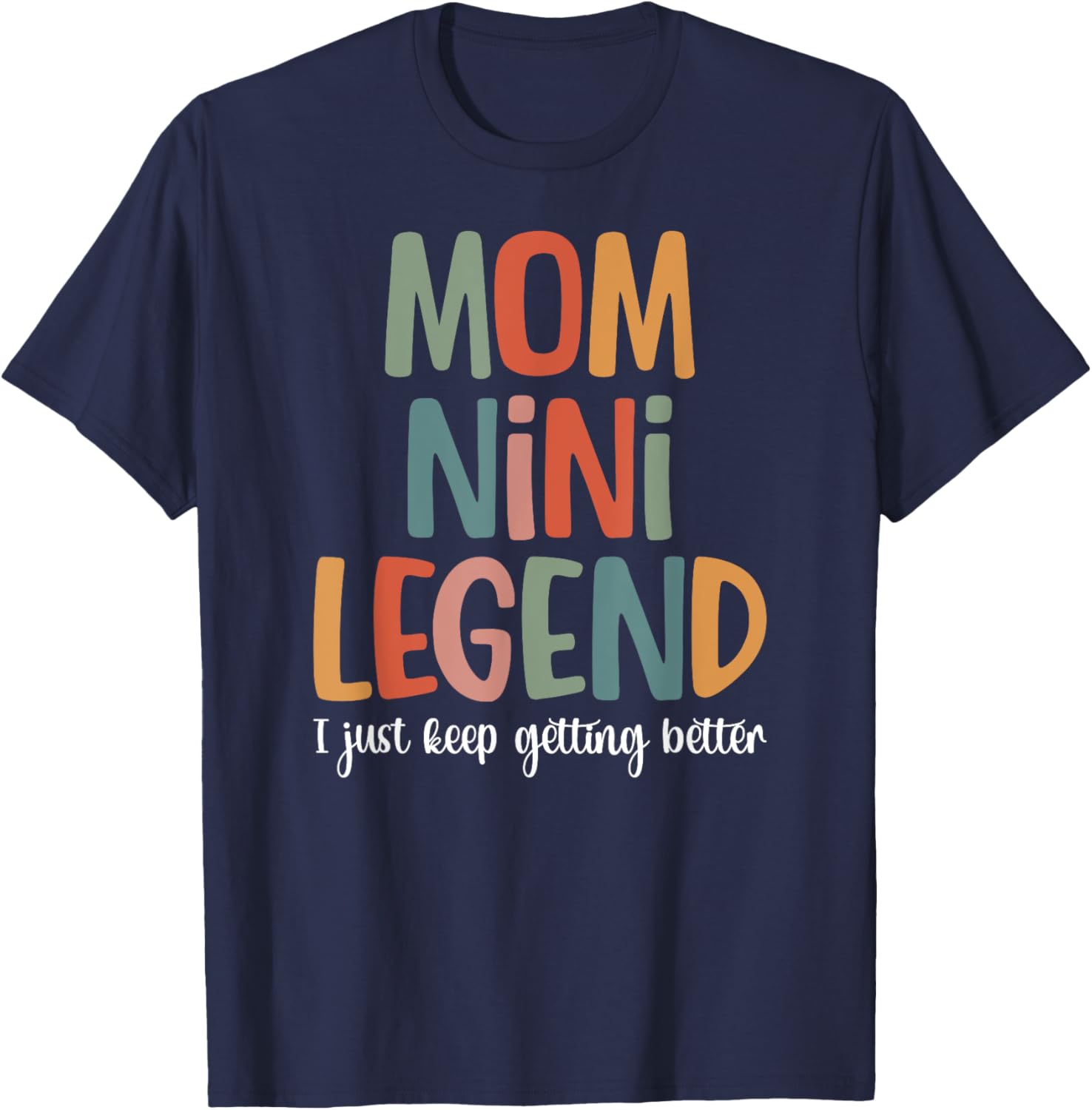 Mom Nini Legend T-Shirt for Grandmothers – Cute and Stylish Gift Idea - 7