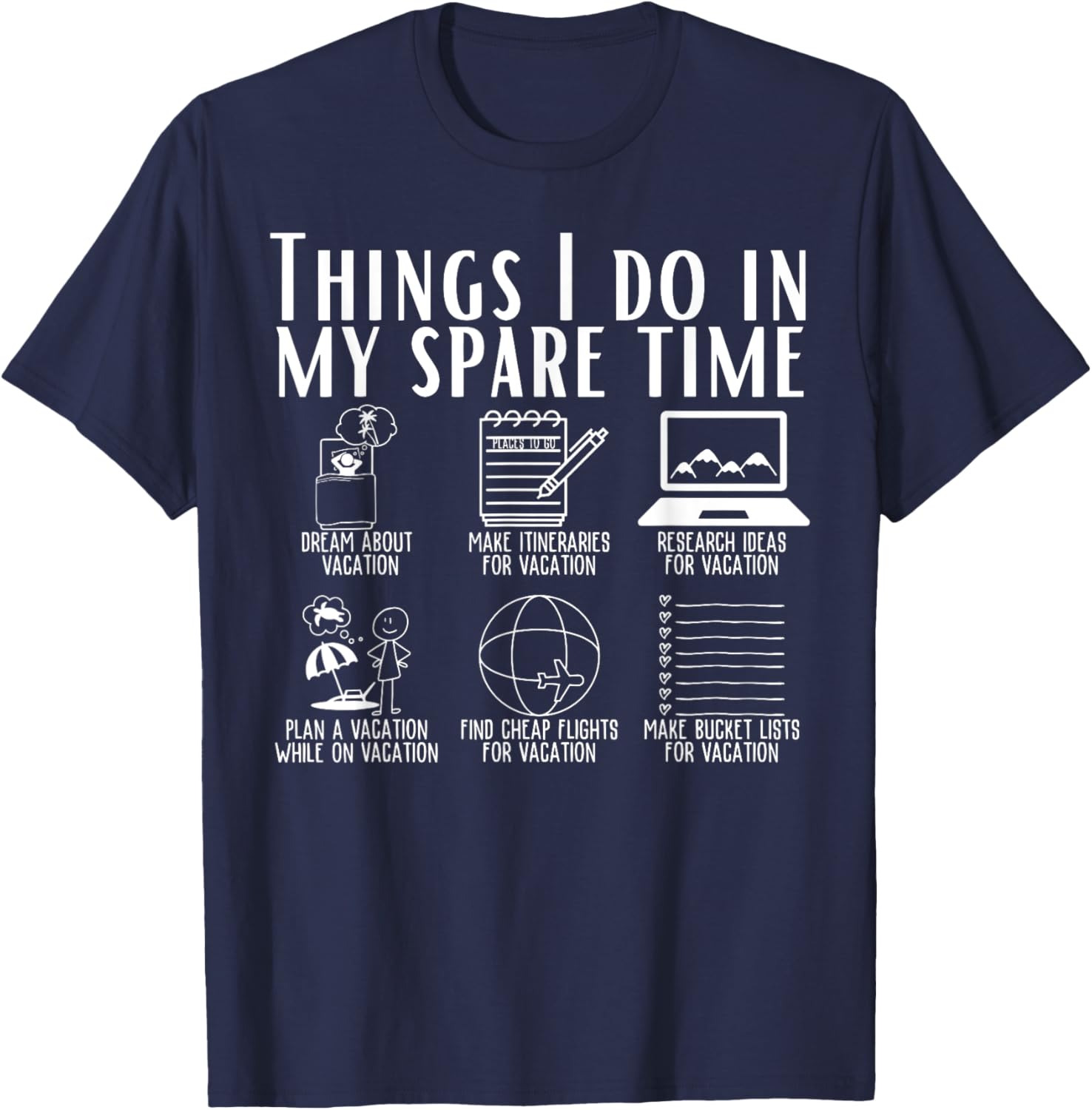 Funny Travel Adventure T-Shirt for Spare Time Explorers and Adventurers - 3