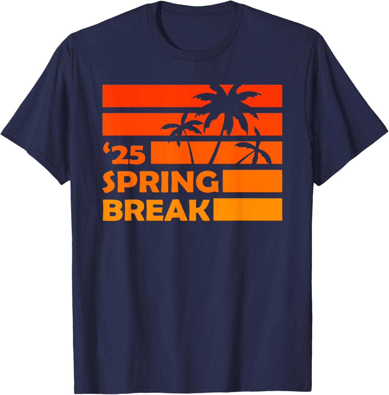 Vintage Spring Break 2025 Family Vacation Beach Graphic T-Shirt - 8