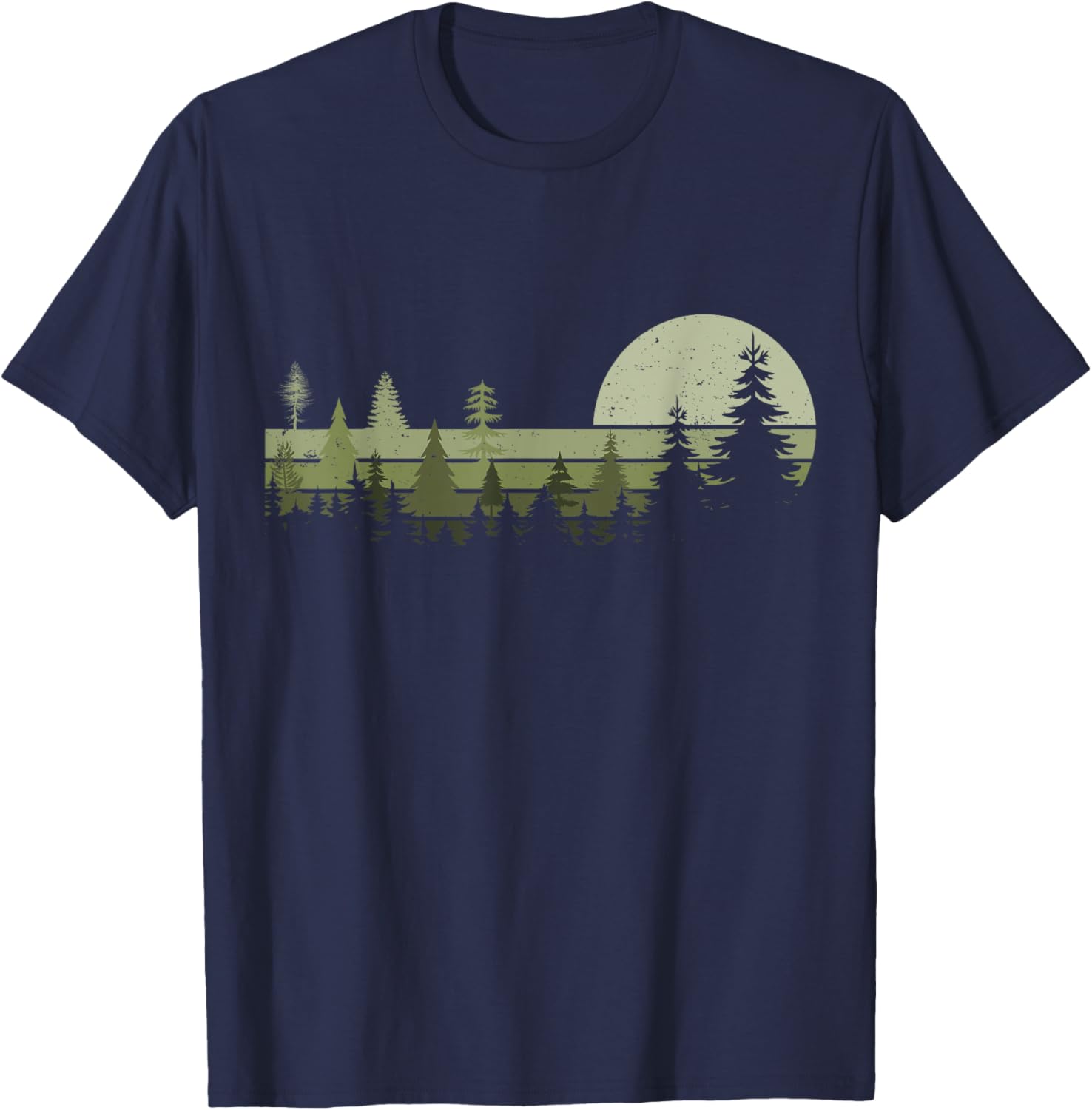 Retro Wildlife Trees Hiking T-Shirt for Nature Lovers and Outdoor Enthusiasts - 2