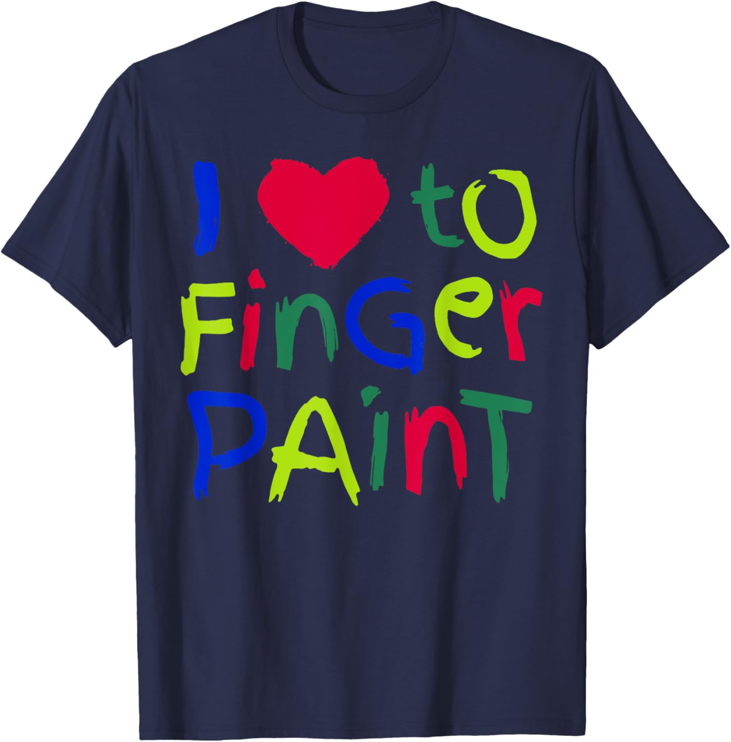 I Love To Finger Paint Couples Valentine T-Shirt for Creative Lovebirds - 4