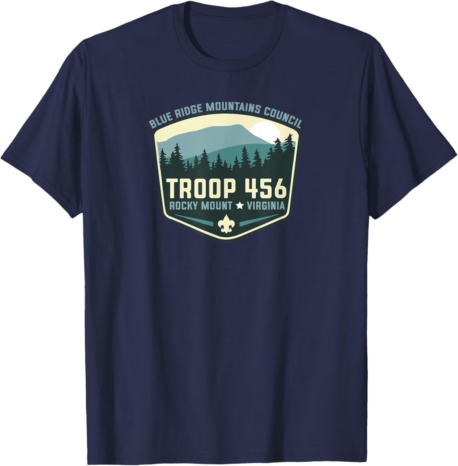 Troop 456 Rocky Mount Logo Class B T-Shirt for Stylish Outdoor Adventures - 1