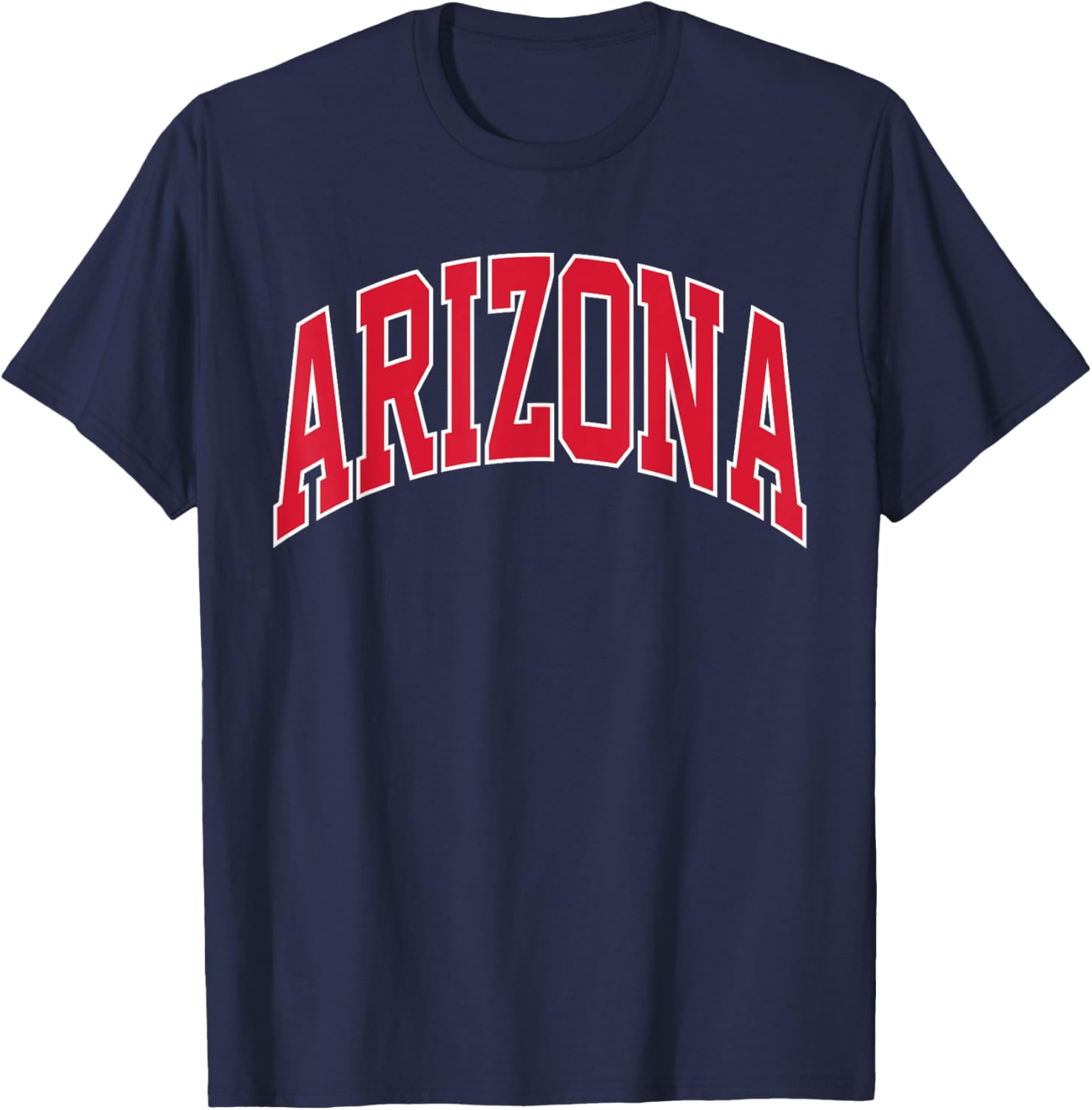 Retro Blue Arizona Throwback Tee - Classic Vintage Look T-Shirt - 1