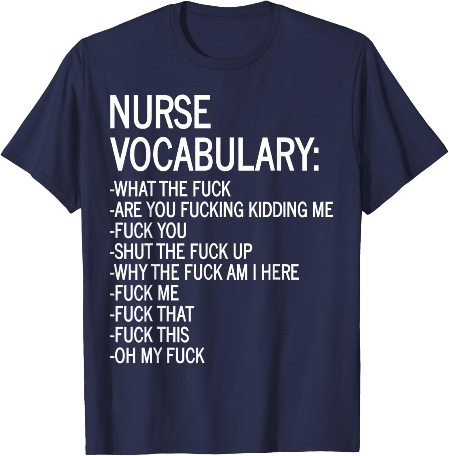Nurse Vocabulary T-Shirt for Medical Professionals and Nursing Students - 3