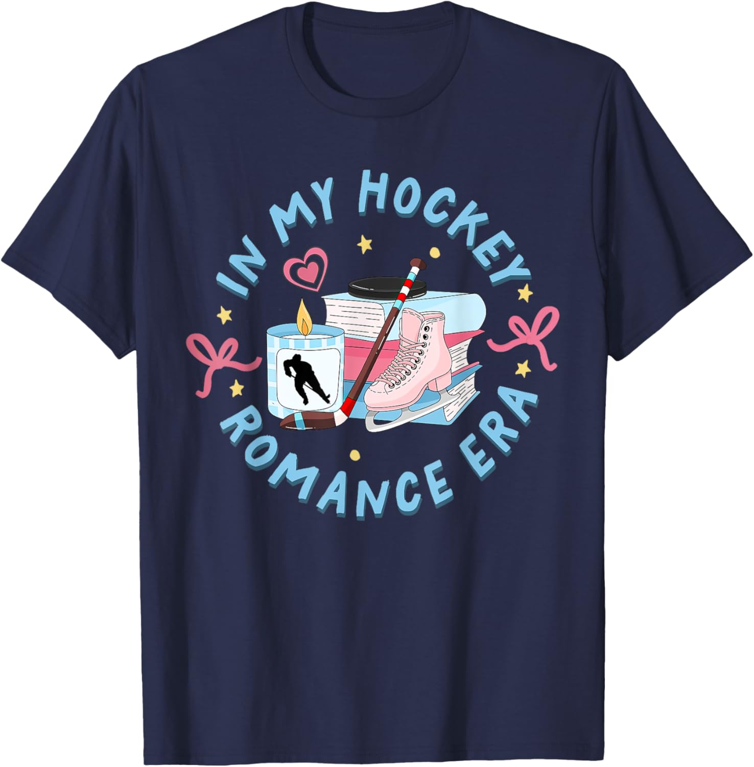 Funny Hockey Romance Reader T-Shirt for Sport Lovers and Fans - 14