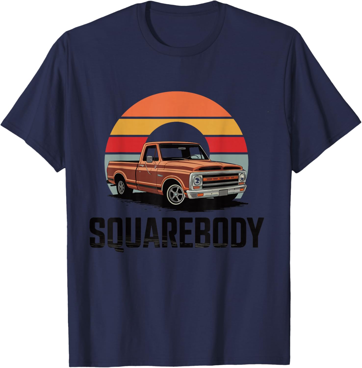 Squarebody Classic Pickup Truck 4x4 T-Shirt for Truck Lovers - 1