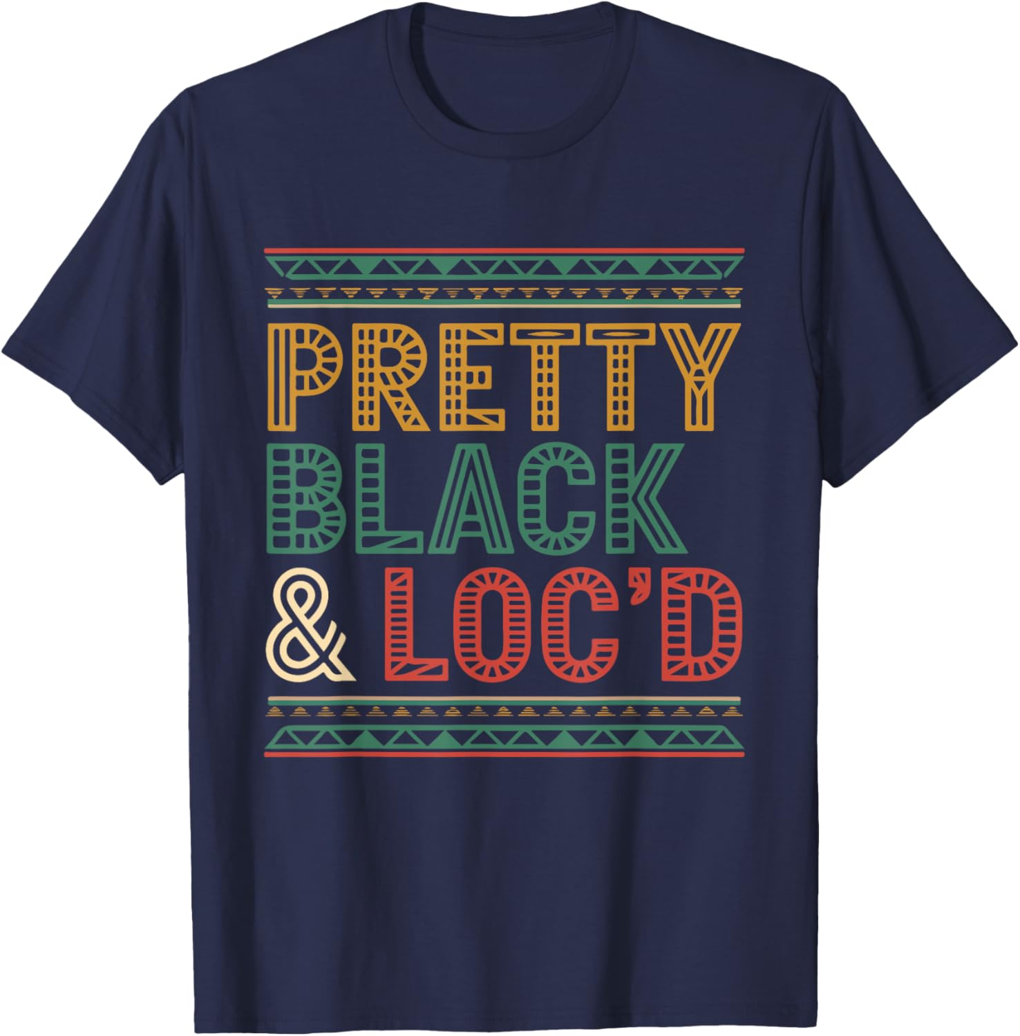 Pretty Black Loc'd Afro Dreadlocks T-Shirt for Melanin Queens - 15