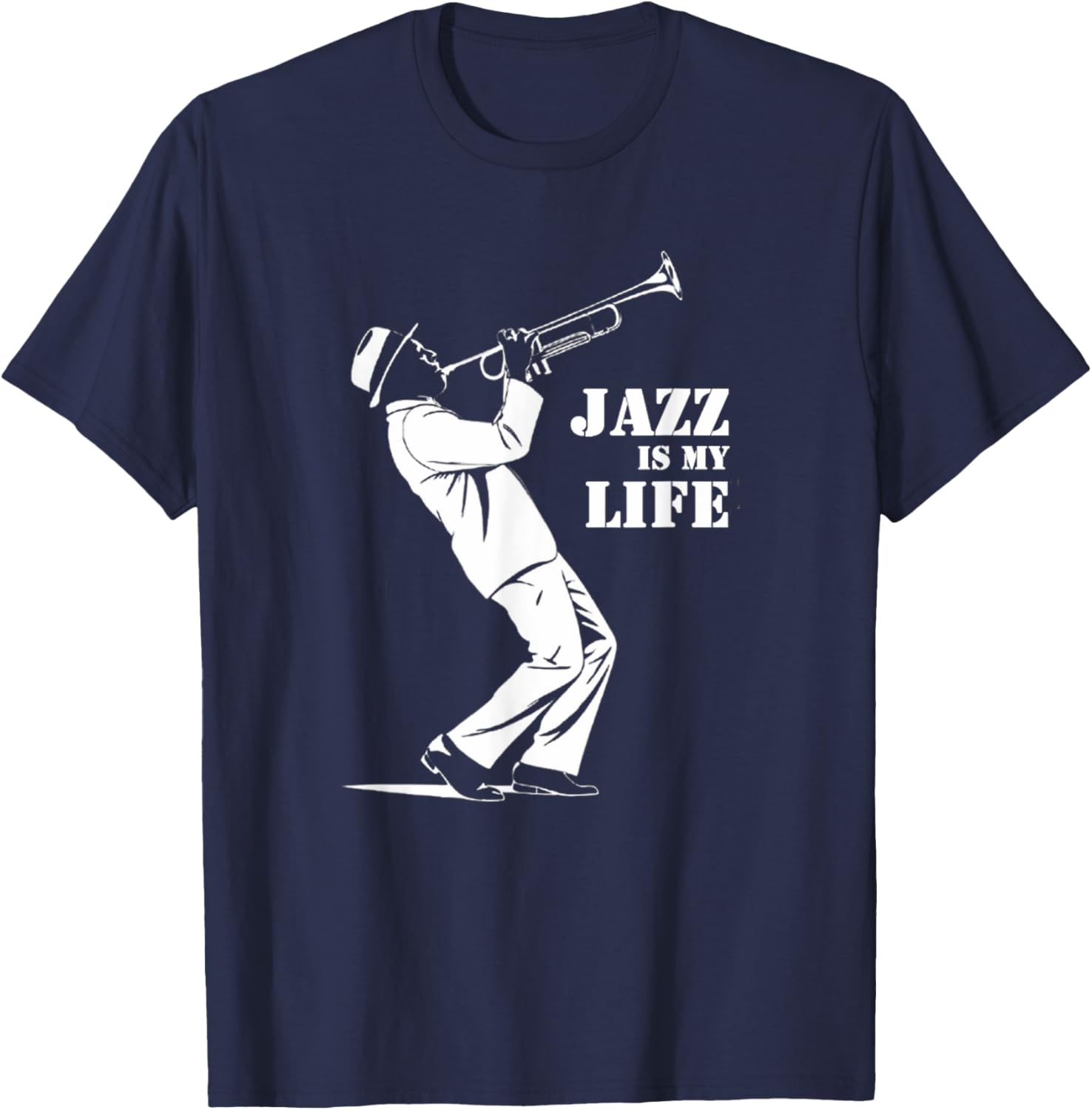 Jazz is My Life Trumpet T-Shirt for Jazz Musicians and Music Fans - 8