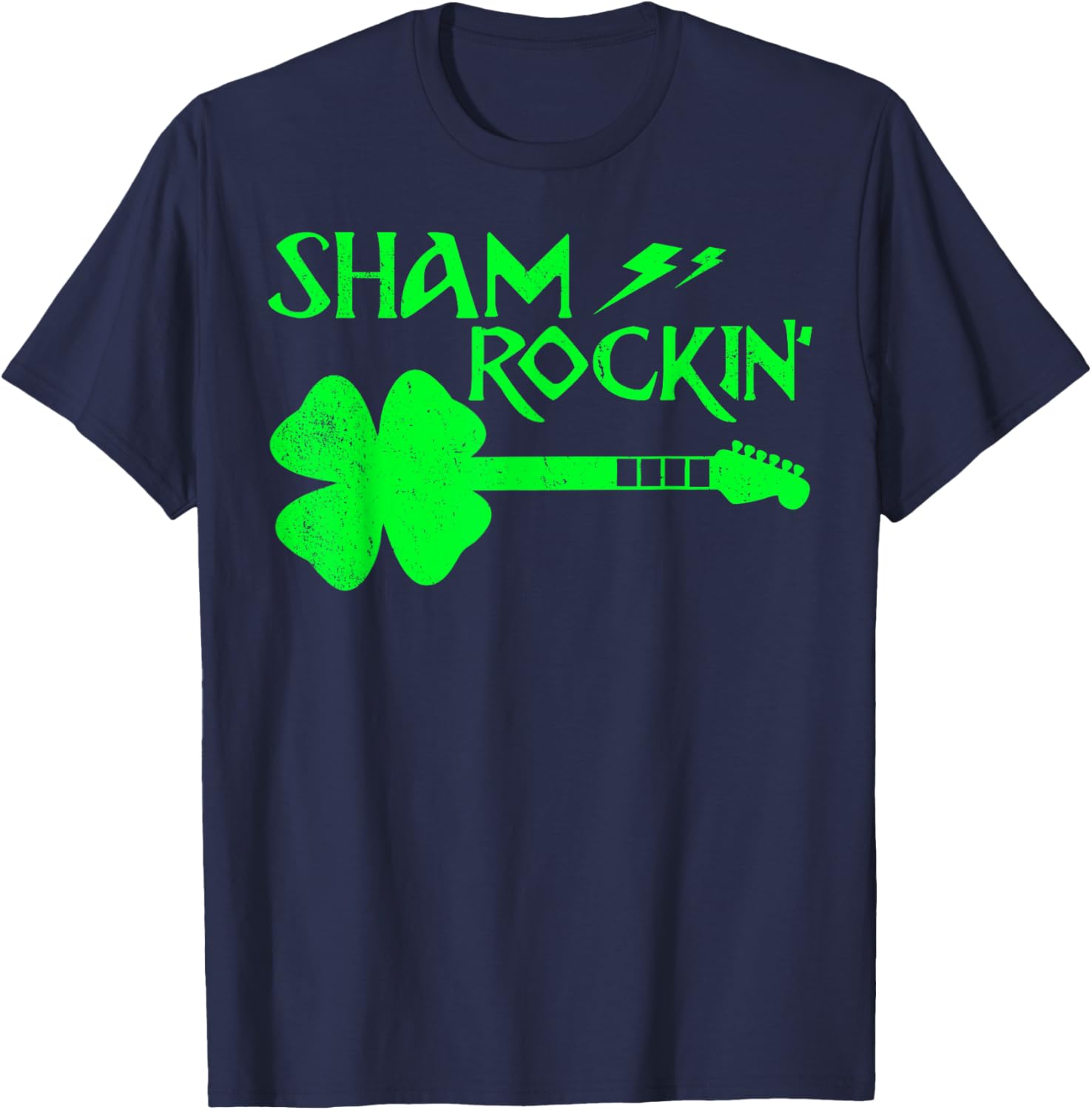 Sham Rockin’ Shamrock Guitar T-Shirt for St. Patrick's Day Celebrations - 9
