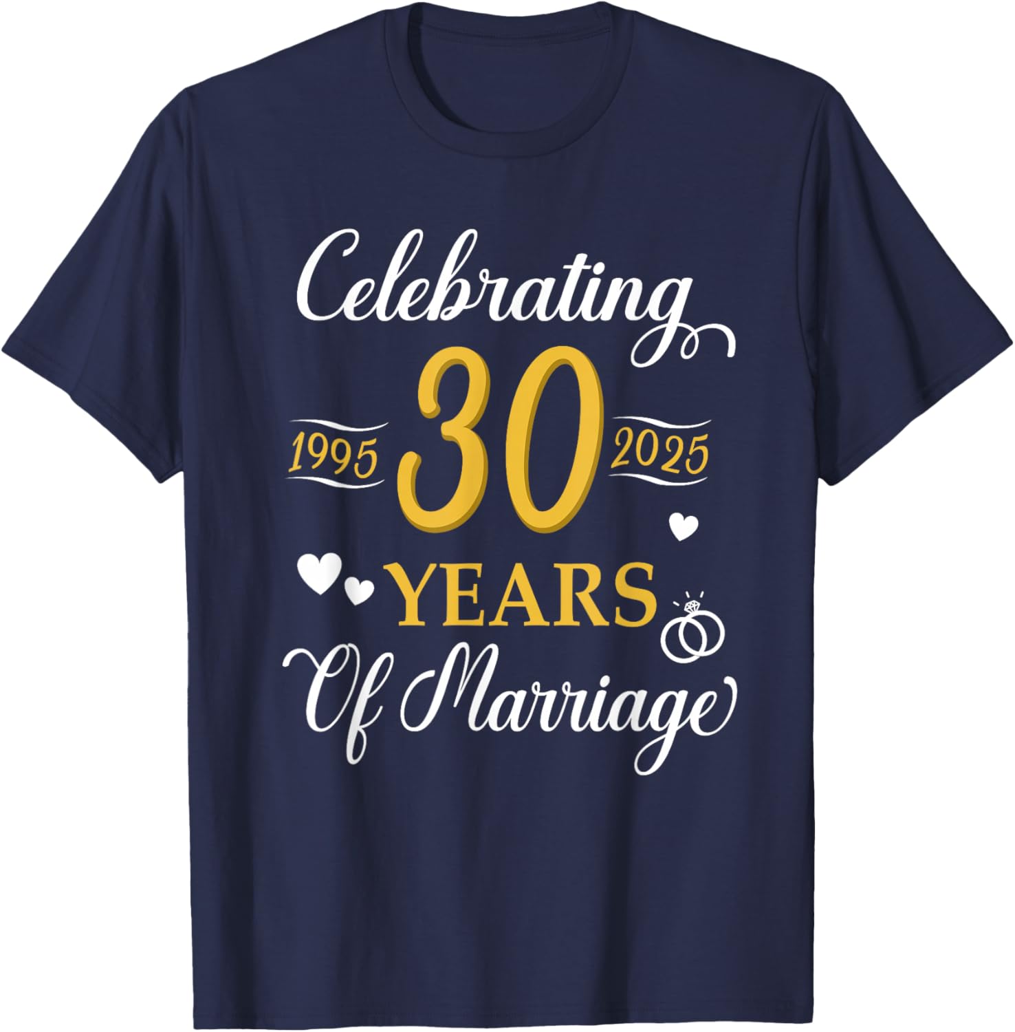 30th Anniversary Wedding T-Shirt Celebrating 1995 Love and Memories - 4