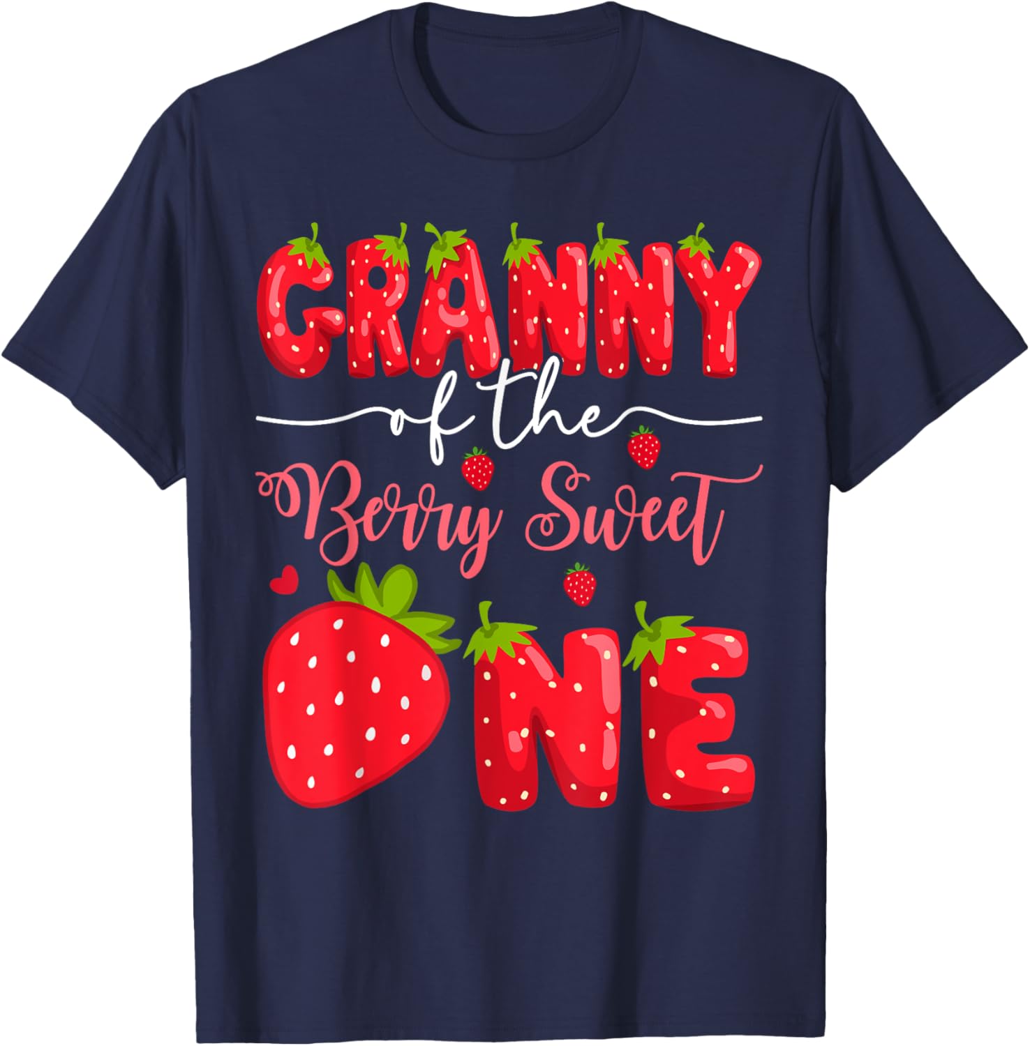 Granny Of The Berry Sweet One 1st Birthday Strawberry T-Shirt for Baby - 9
